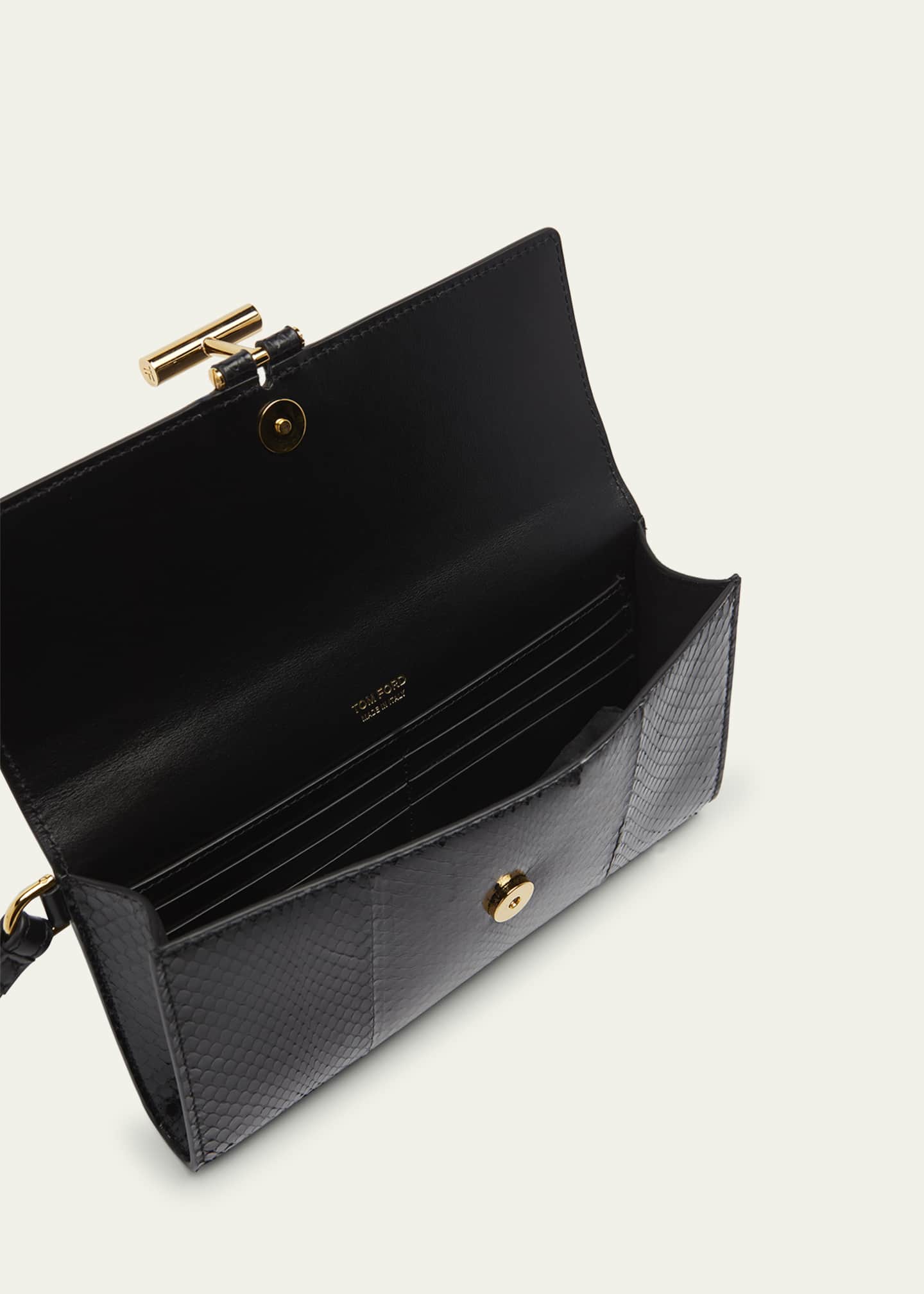 TOM FORD Tara Pouch Wristlet in Snake-Embossed Leather Image 4 of 6