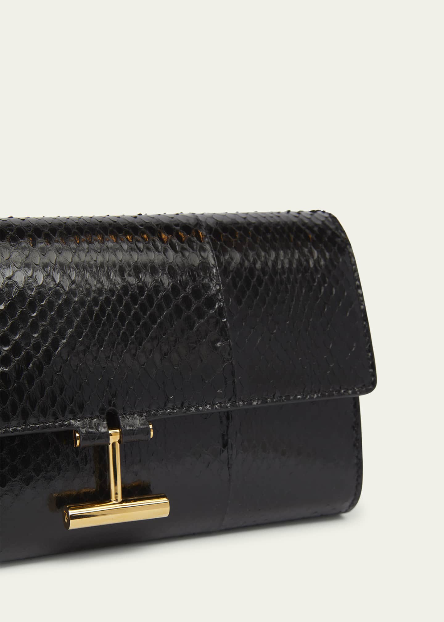 TOM FORD Tara Pouch Wristlet in Snake-Embossed Leather Image 6 of 6