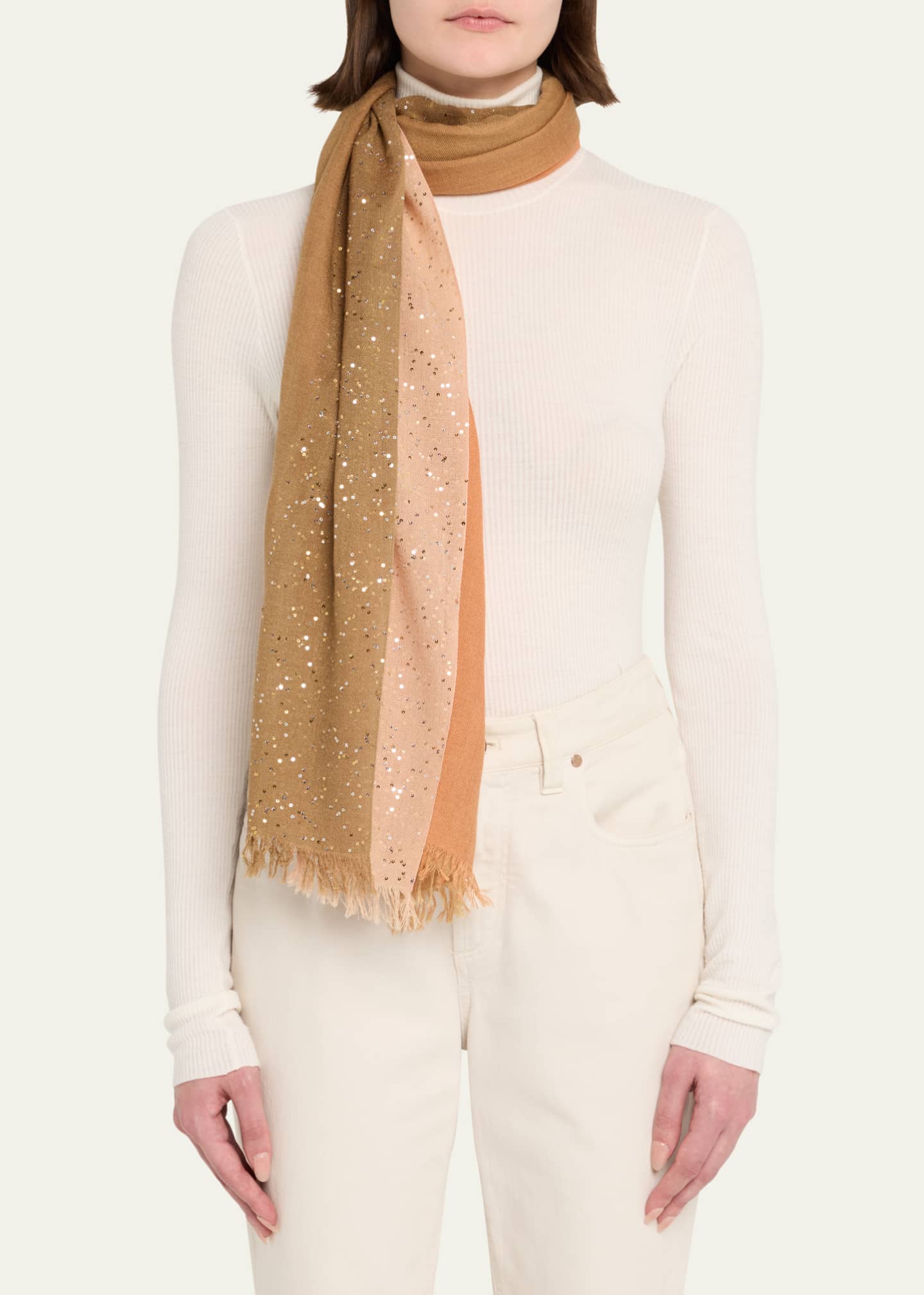 Faliero Sarti Girl's New Dania Virgin Wool-Blend Scarf Image 3 of 4