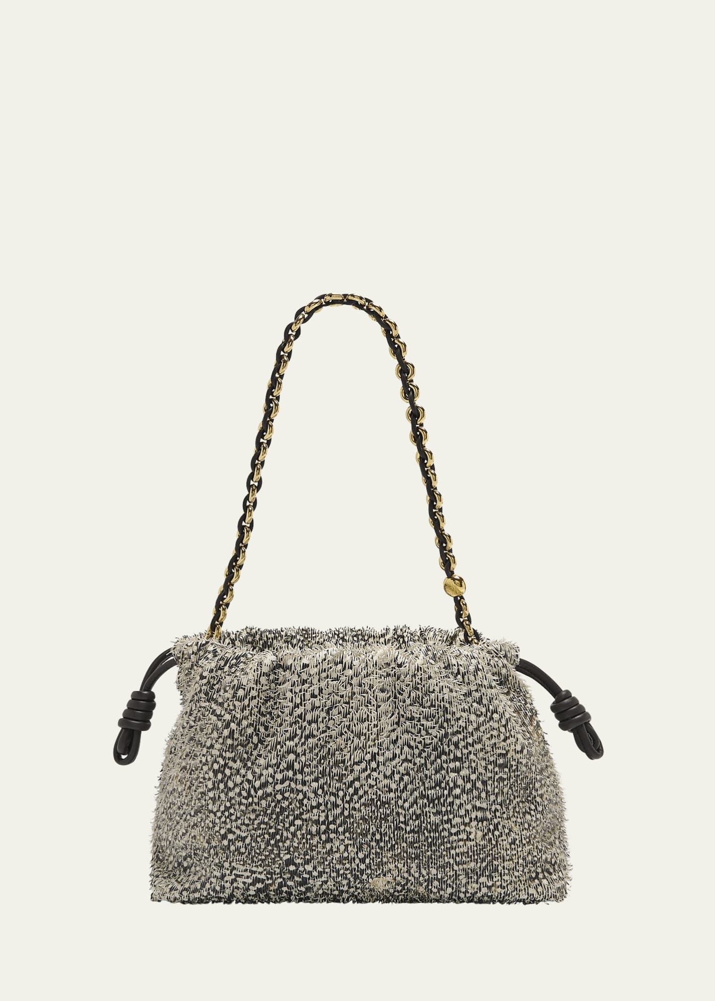 Loewe Flamenco Medium Shoulder Bag in Feathered Leather Image 1 of 6