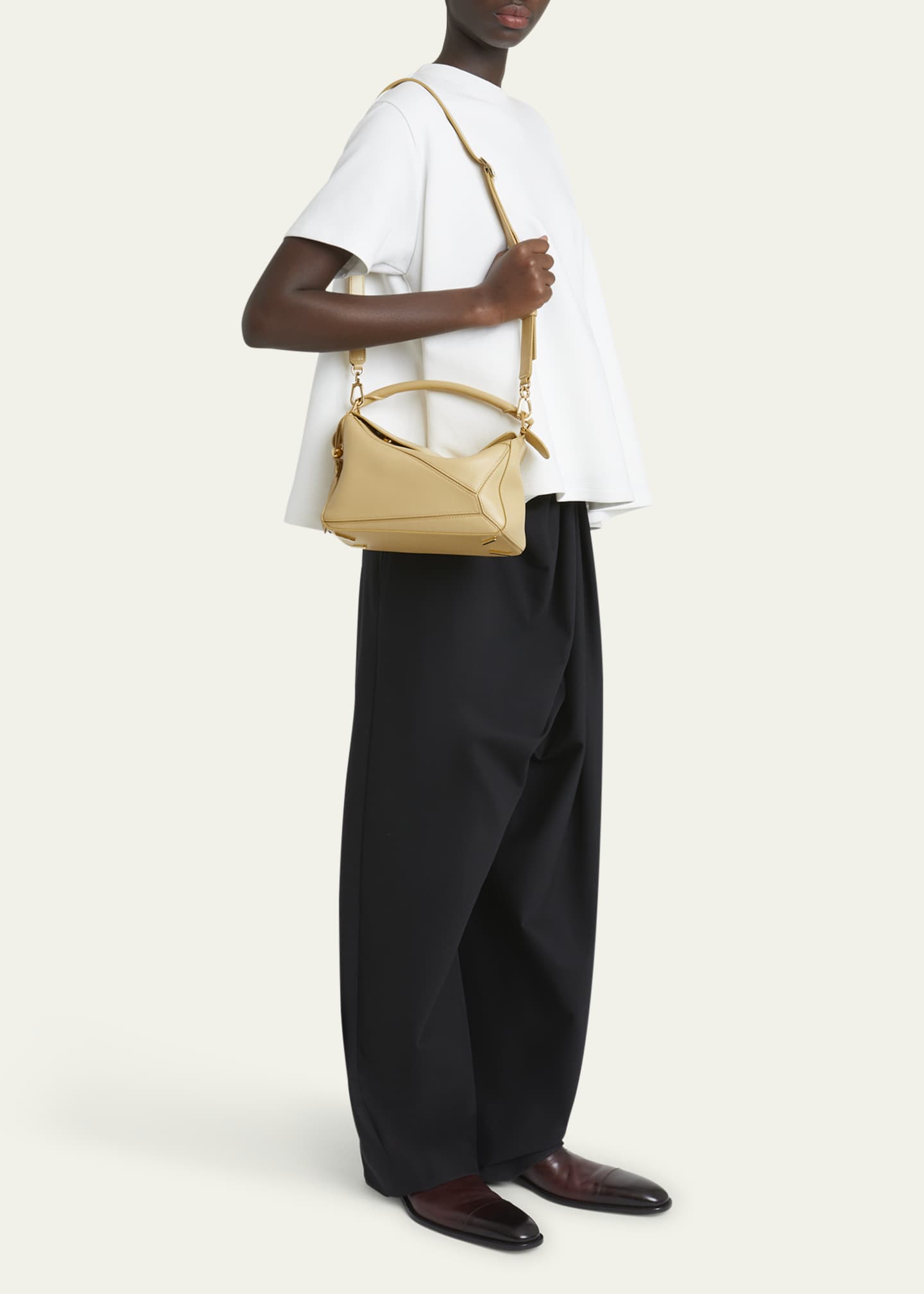 Loewe Puzzle Elevated Small Top-Handle Bag in Leather Image 5 of 6