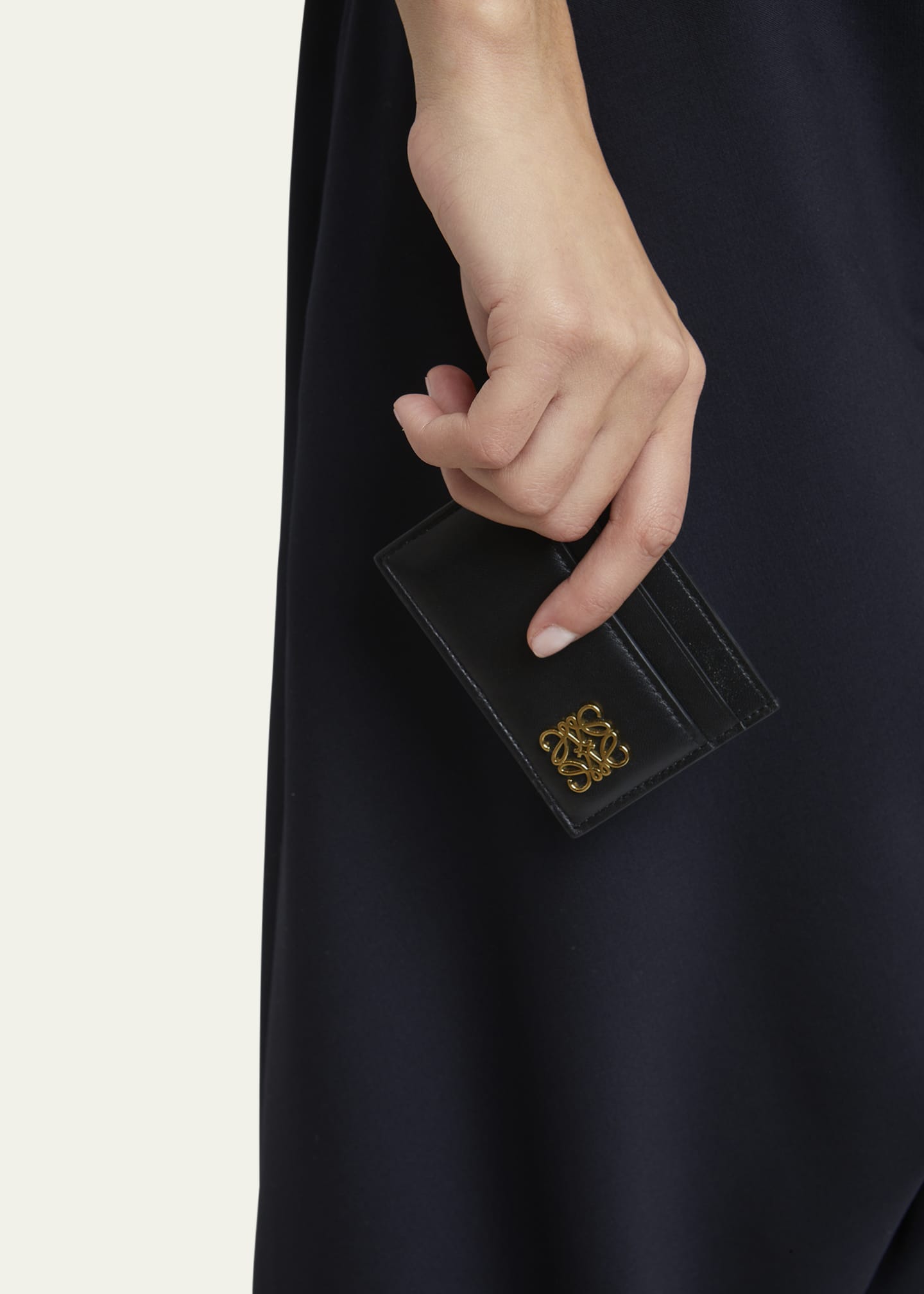関税/送料込◆Anagram Puffer leather compartment cardholder LOEWE Puffer Anagram Card Holder | Black | FARFETCH