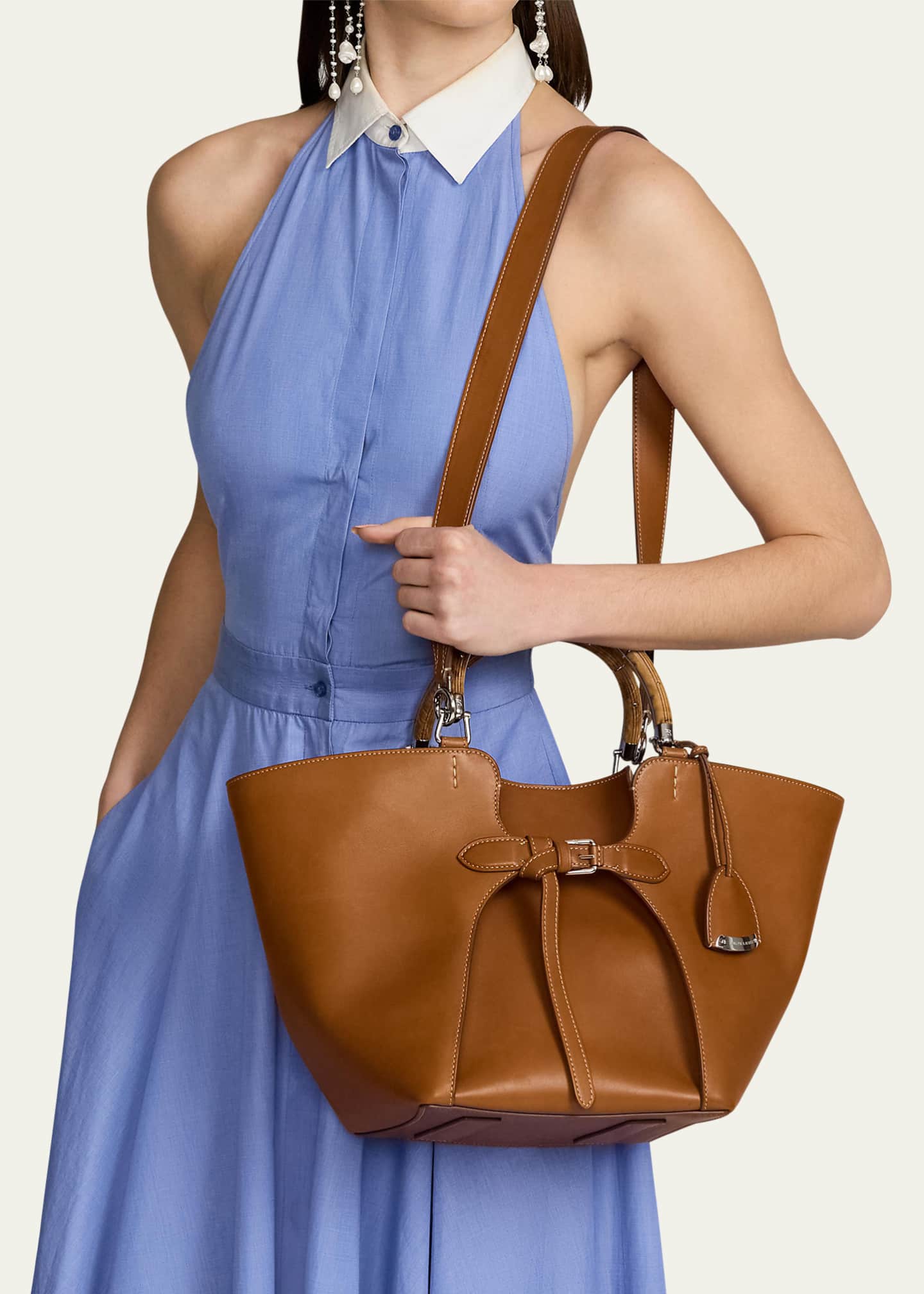 Ralph Lauren Collection The Ralph Calfskin Tote Bag Image 2 of 6