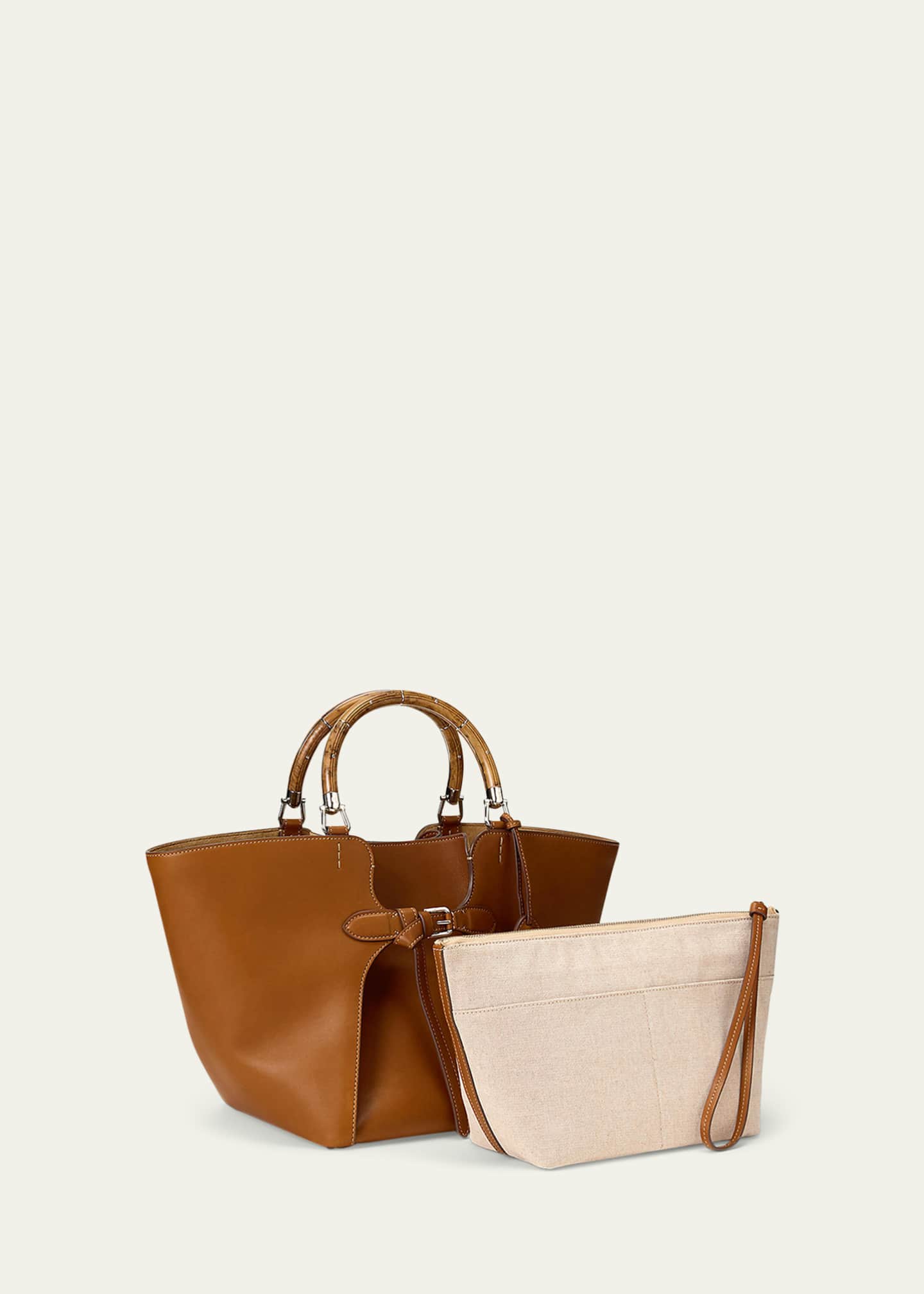 Ralph Lauren Collection The Ralph Calfskin Tote Bag Image 6 of 6