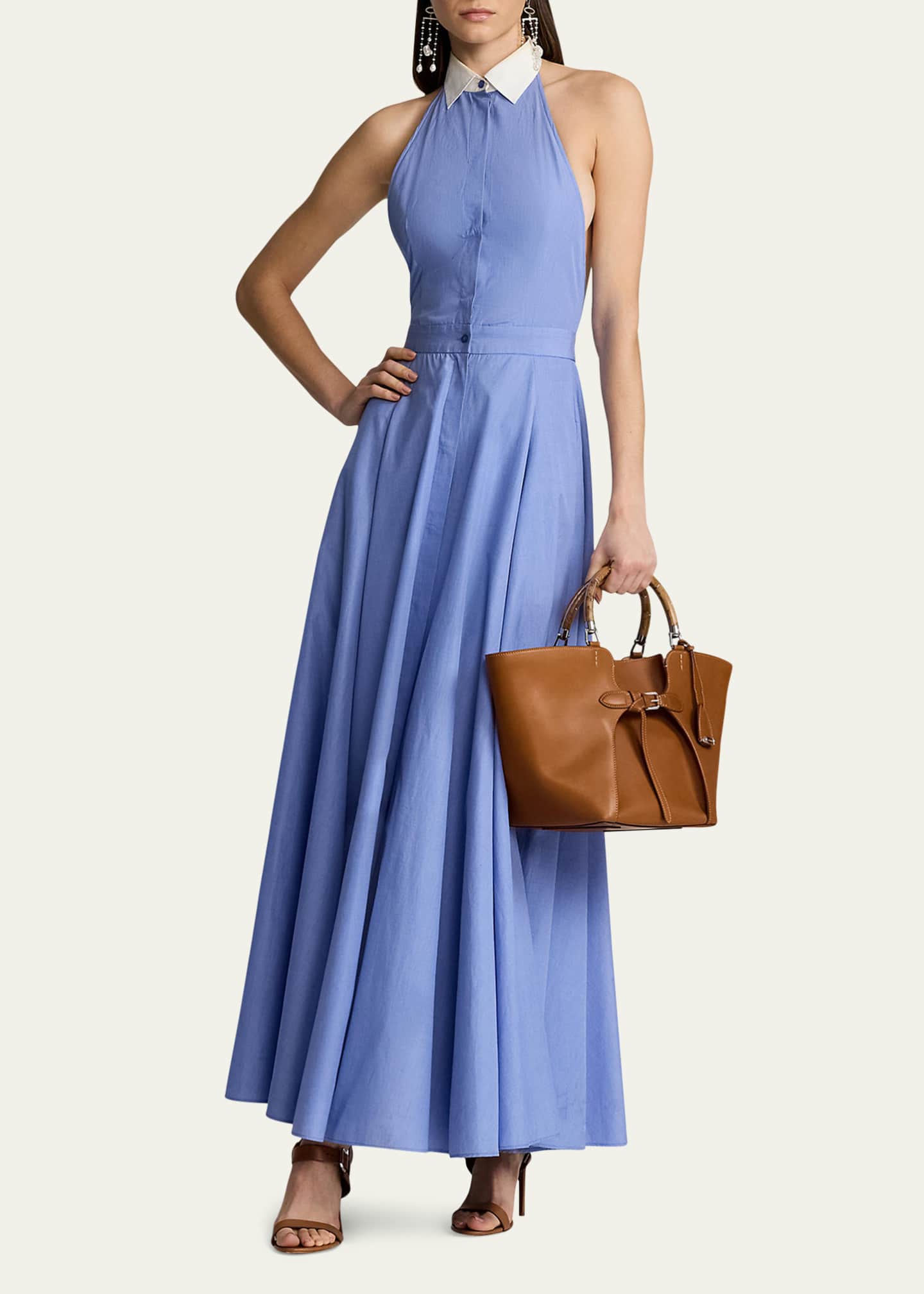Ralph Lauren Collection The Ralph Calfskin Tote Bag Image 5 of 6