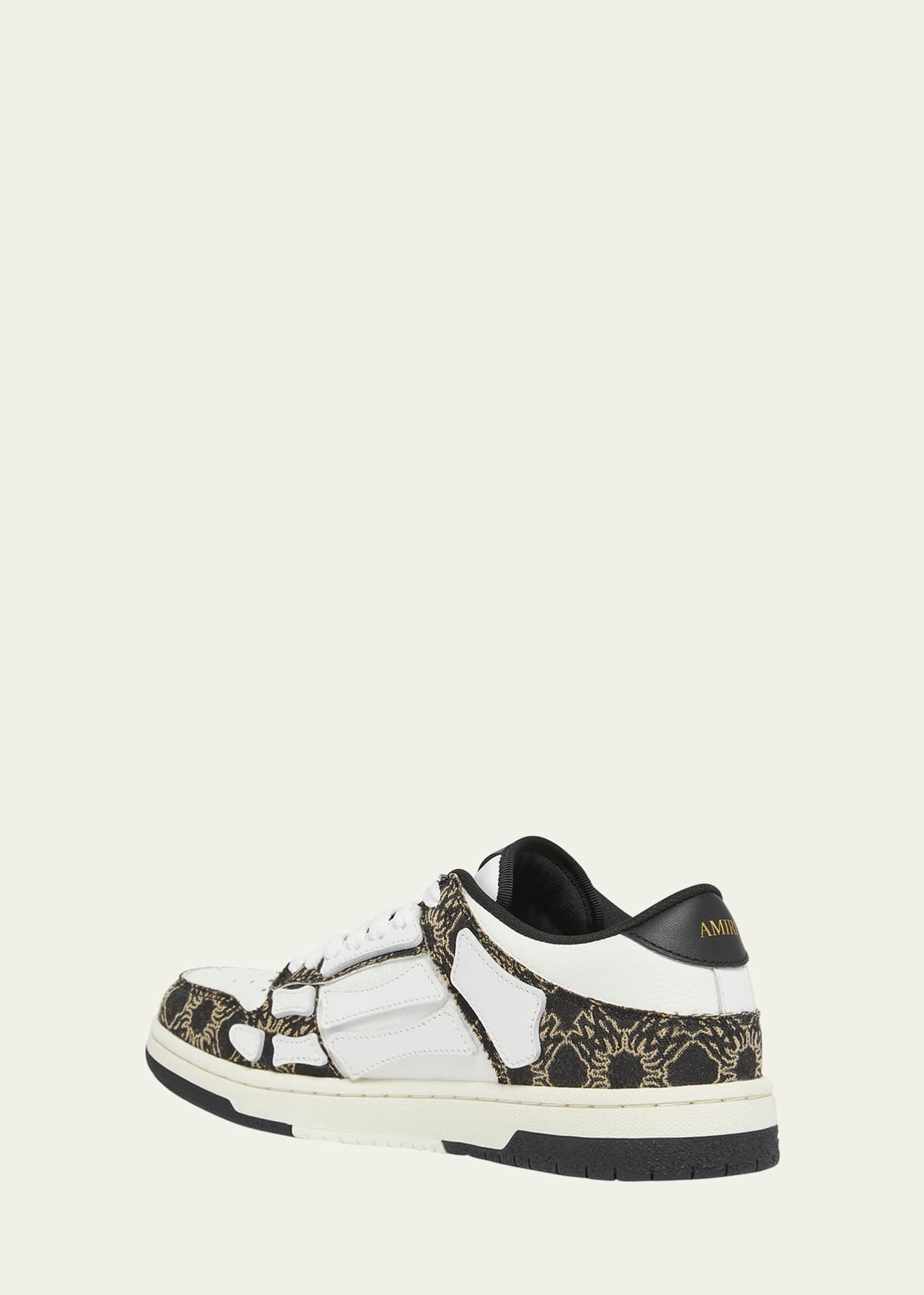 Amiri Men's Skel Low Leather and MA Quad Sneakers Image 3 of 5