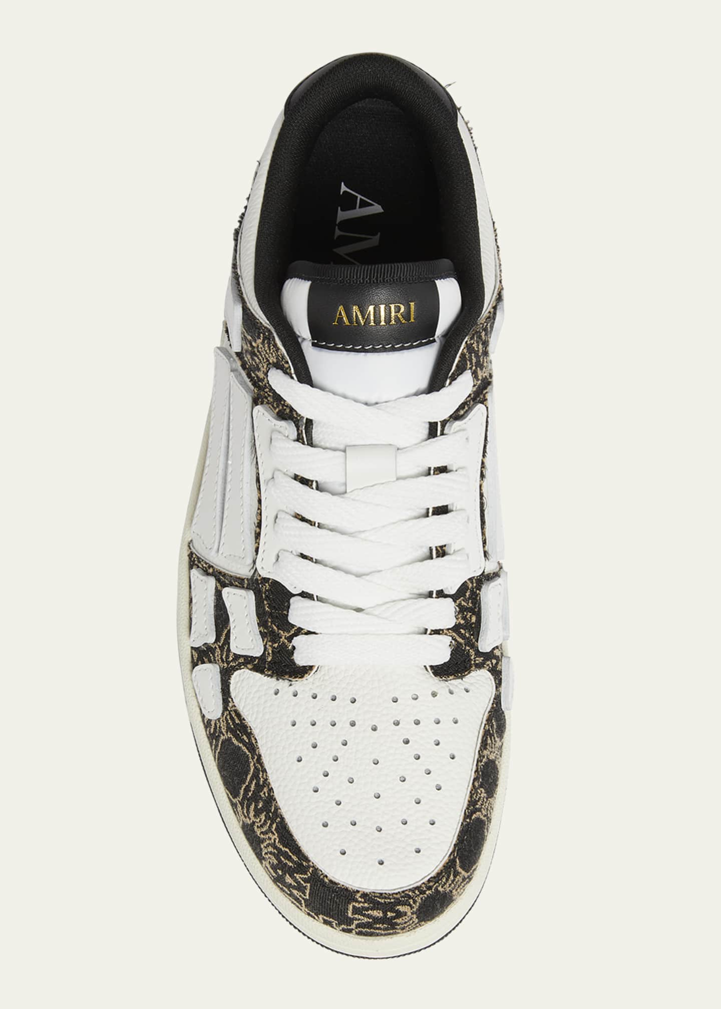 Amiri Men's Skel Low Leather and MA Quad Sneakers Image 5 of 5