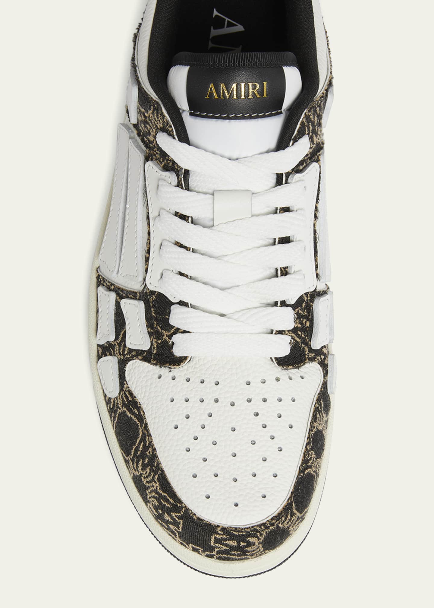 Amiri Men's Skel Low Leather and MA Quad Sneakers Image 4 of 5