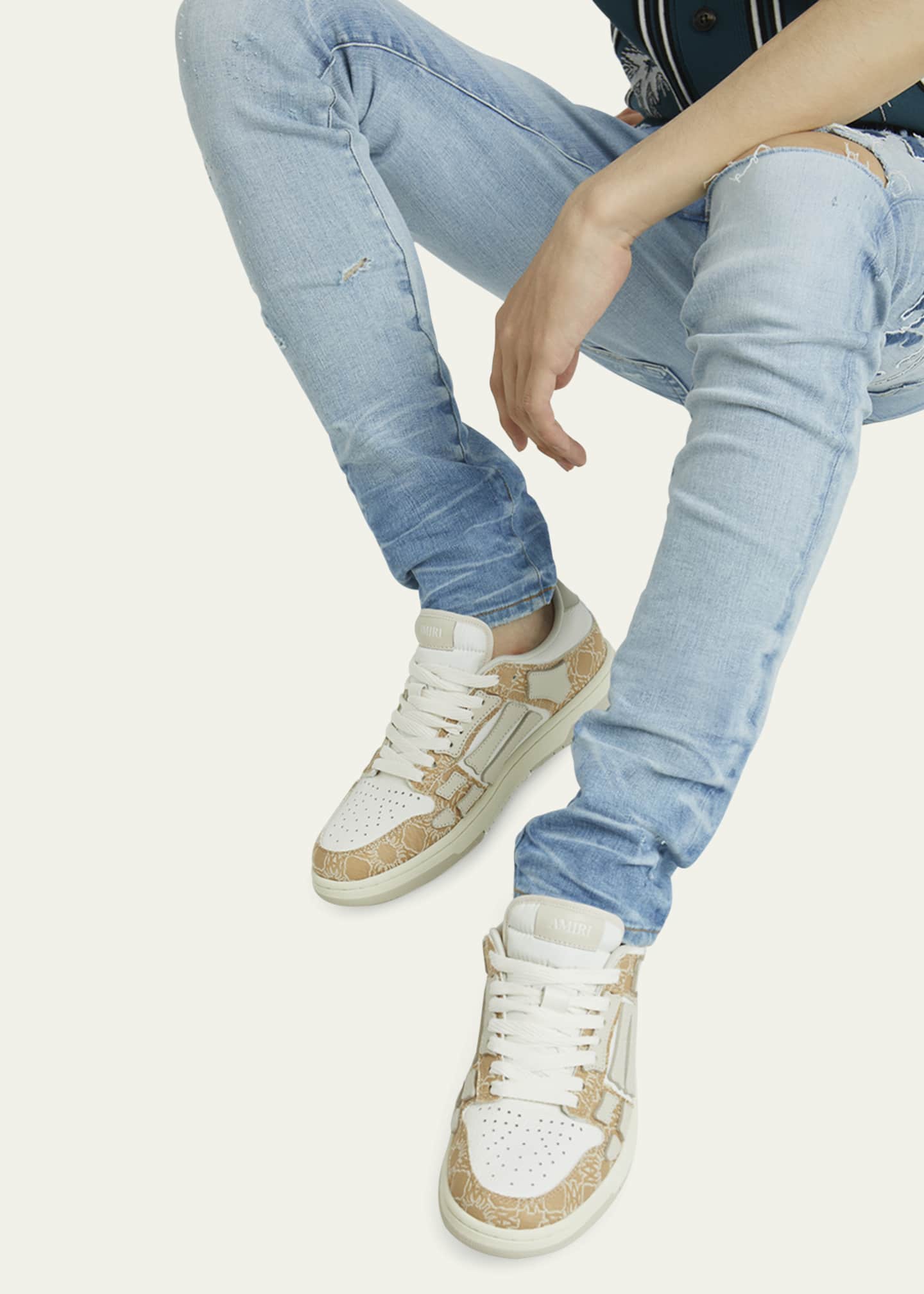 Amiri Men's Skel Low Leather and MA Quad Sneakers - Bergdorf