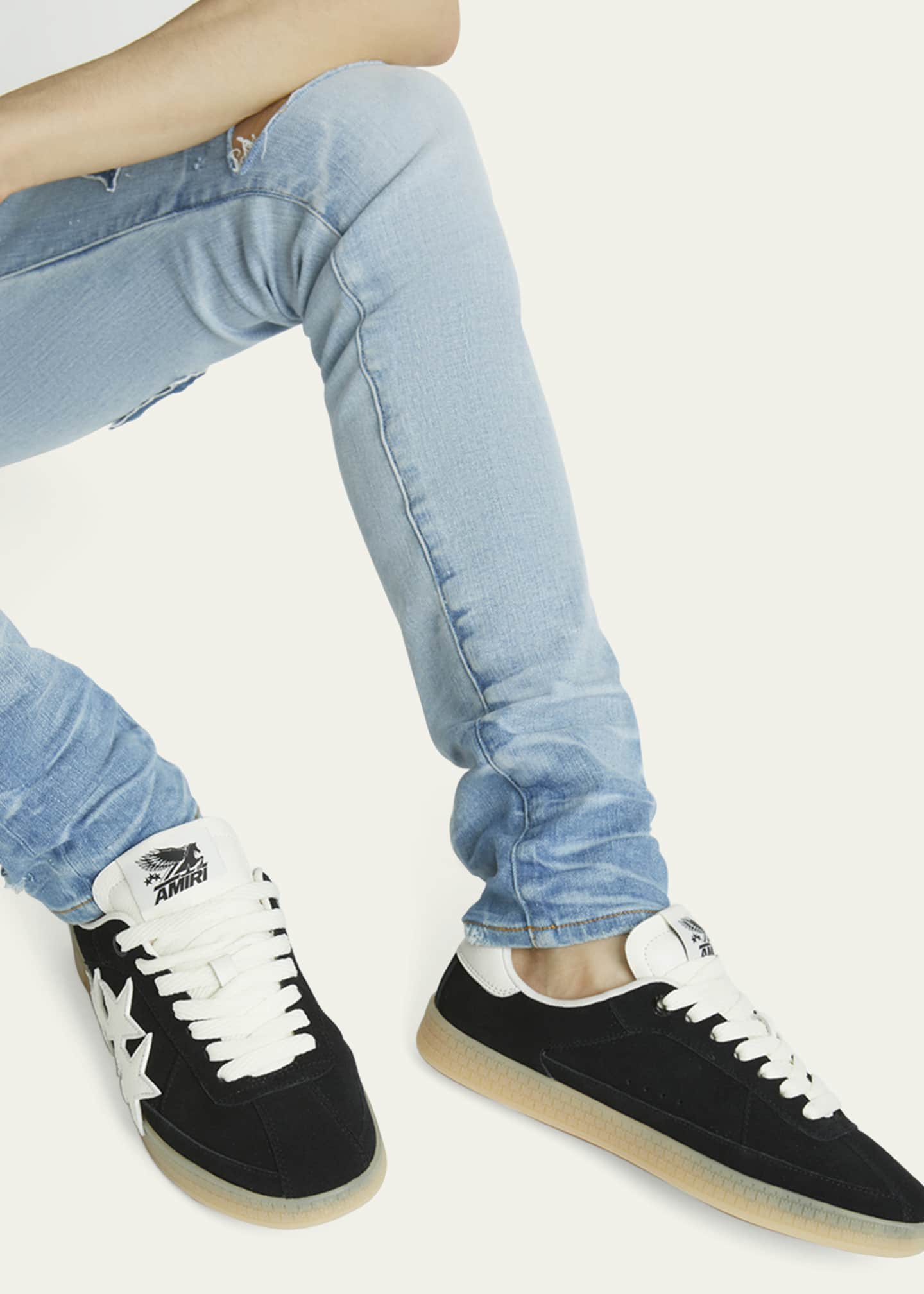 Amiri Men's Pacific Suede Low-Top Sneakers Image 2 of 5