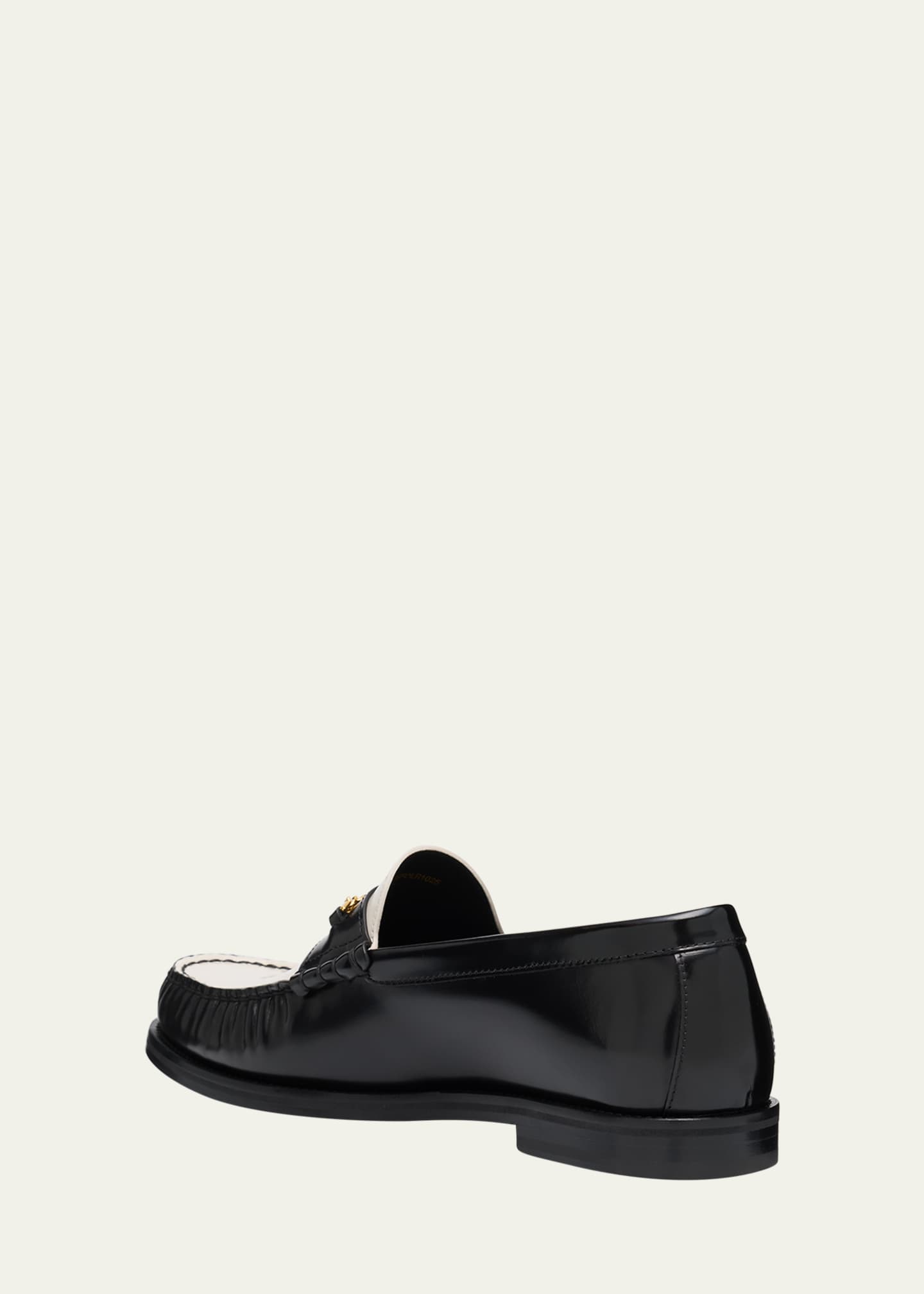 Amiri Men's Two-Tone Leather MA Chain Bit Loafers Image 4 of 6