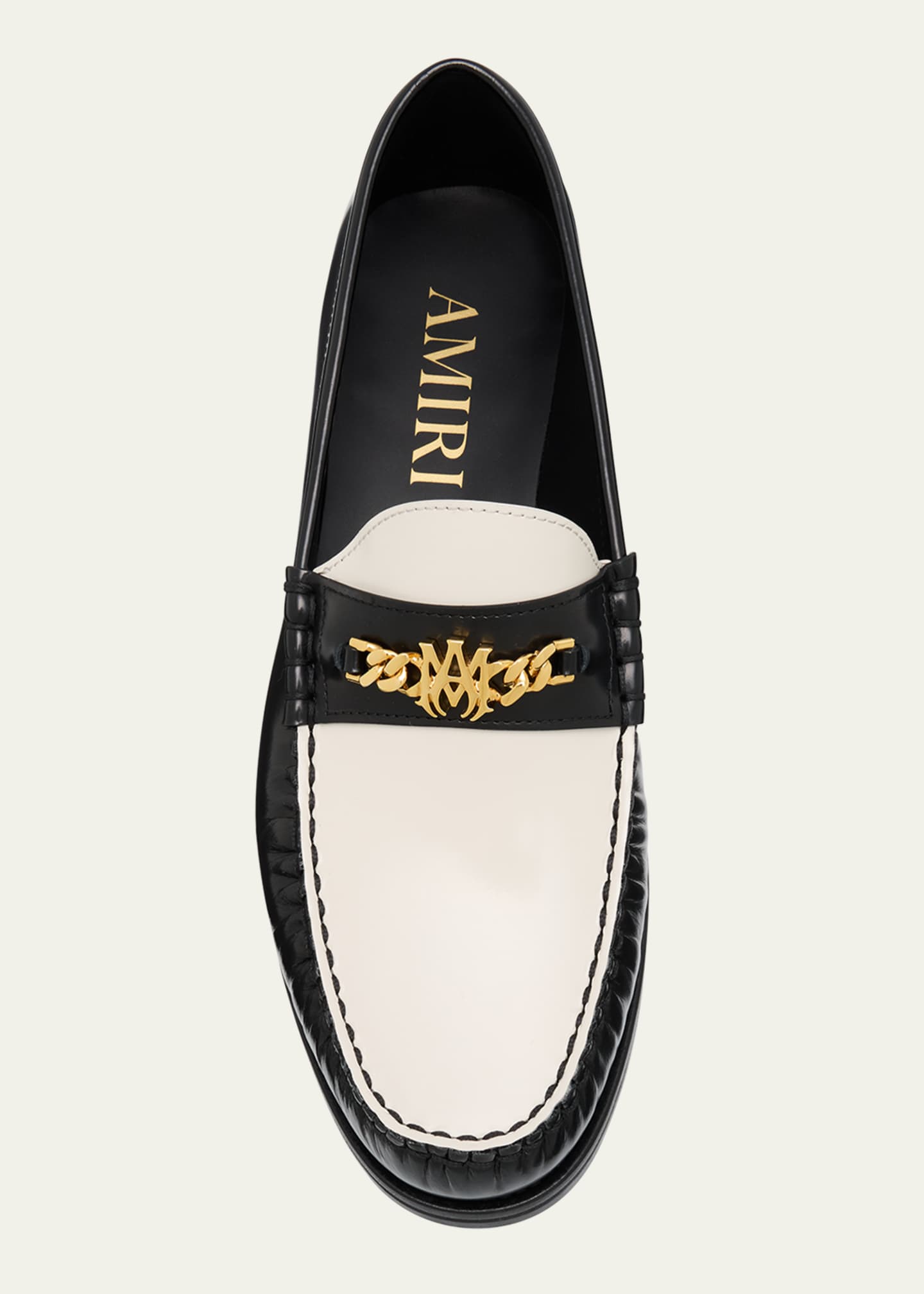 Amiri Men's Two-Tone Leather MA Chain Bit Loafers - Bergdorf