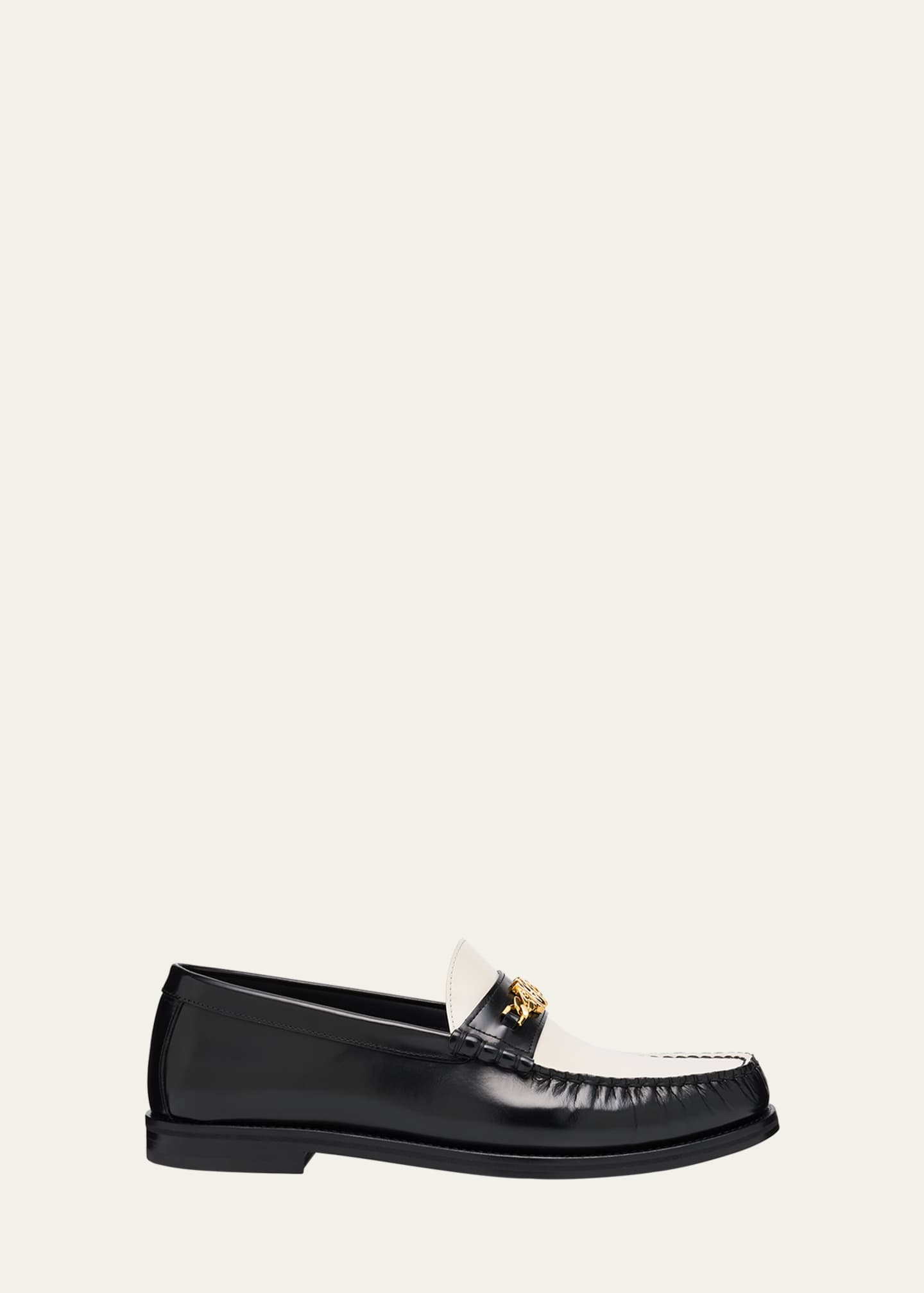 Amiri Men's Two-Tone Leather MA Chain Bit Loafers Image 1 of 6