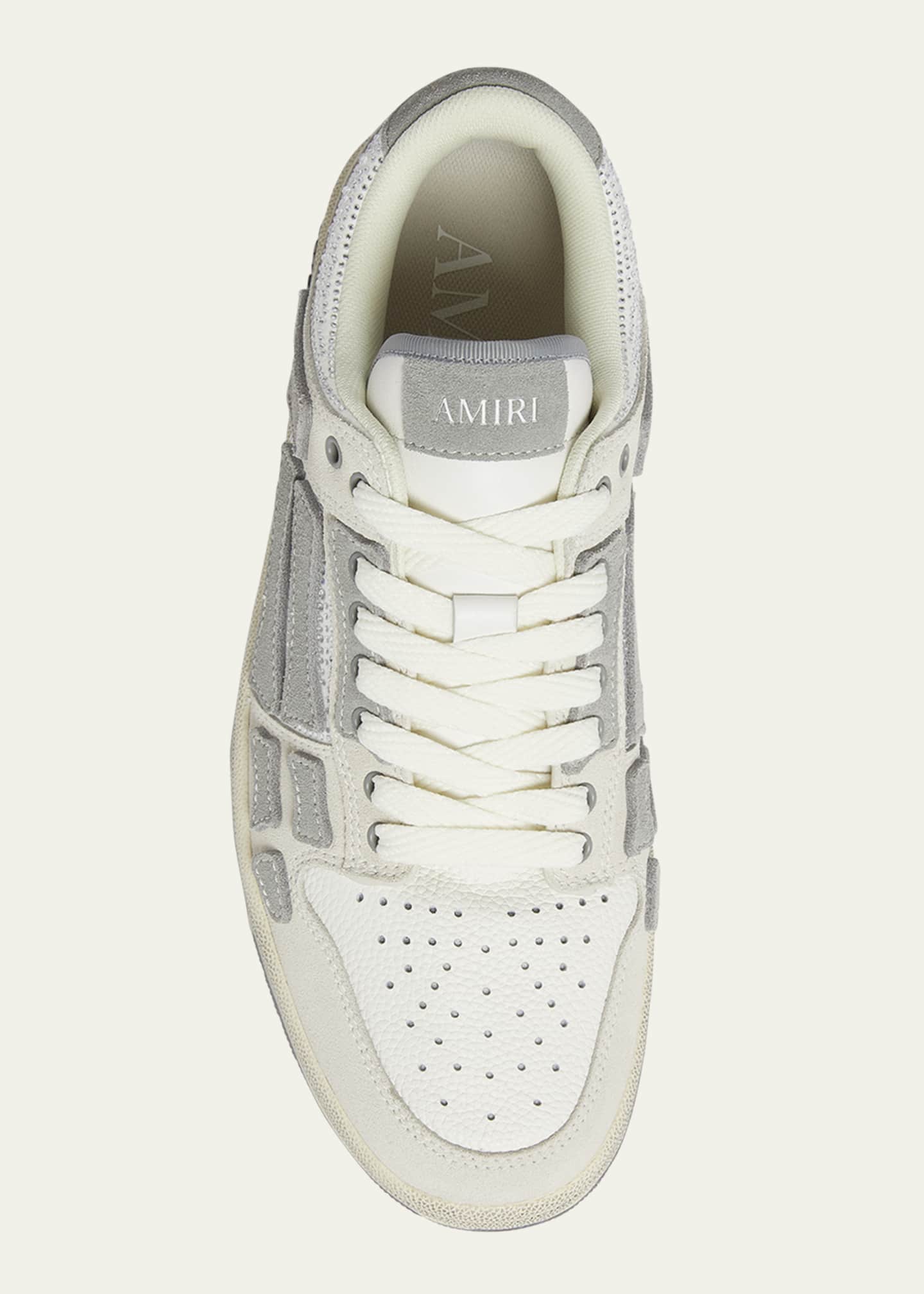 Amiri Men's Skel Low Suede Crystal-Embellished Sneakers Image 5 of 5