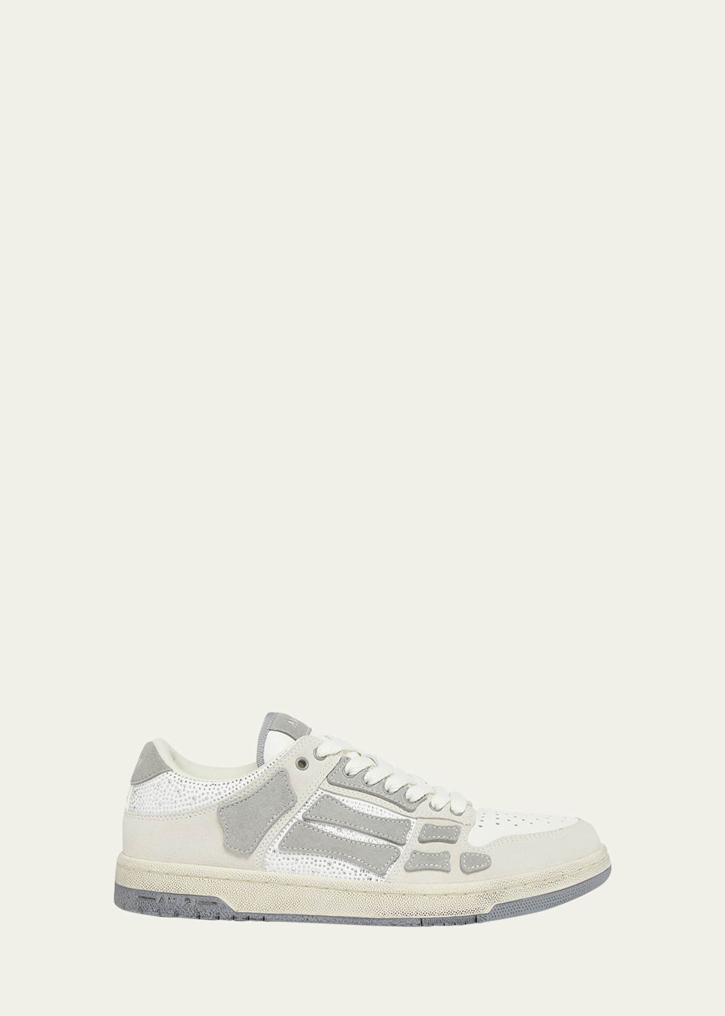 Amiri Men's Skel Low Suede Crystal-Embellished Sneakers Image 1 of 5
