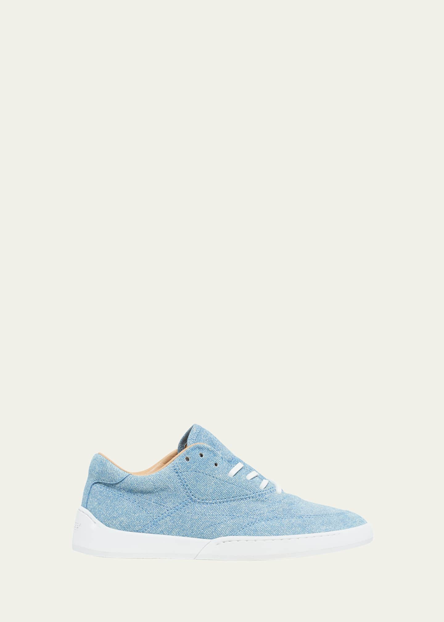 Gabriela Hearst Ohio Denim Slip-On Sneakers Image 1 of 4