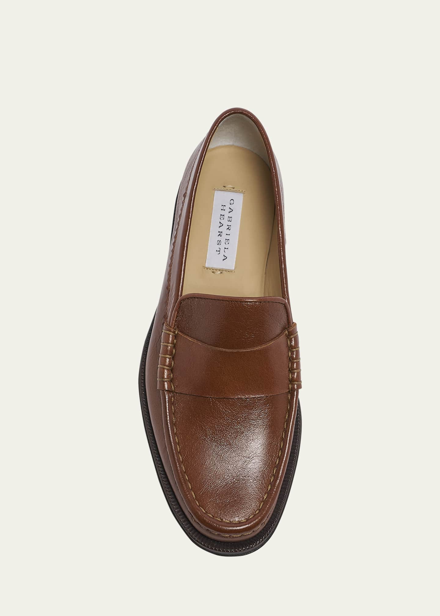 Gabriela Hearst Seren Leather Slip-On Loafers Image 4 of 4