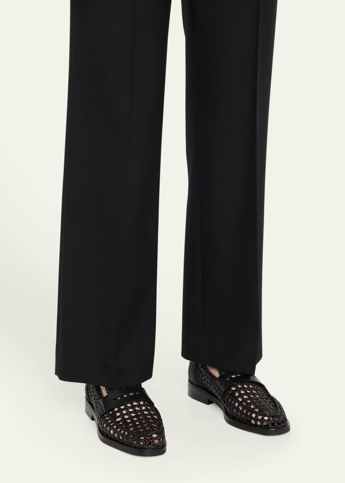 3.1 Phillip Lim Alexa Macrame Leather Loafers Image 2 of 6