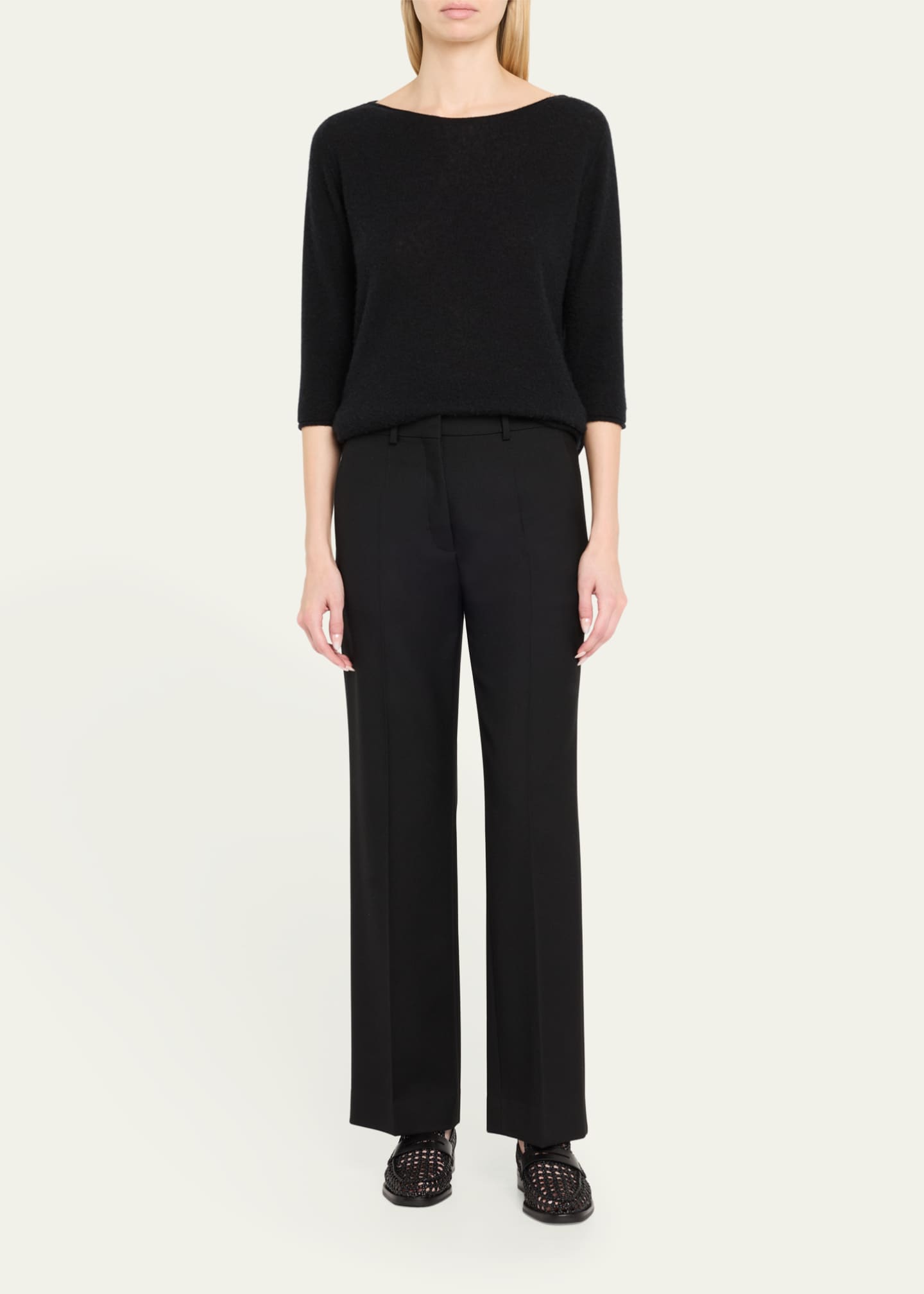 3.1 Phillip Lim Alexa Macrame Leather Loafers Image 3 of 6