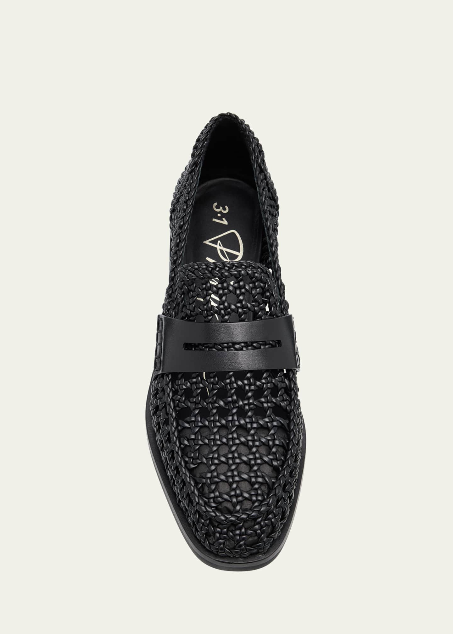 3.1 Phillip Lim Alexa Macrame Leather Loafers Image 6 of 6