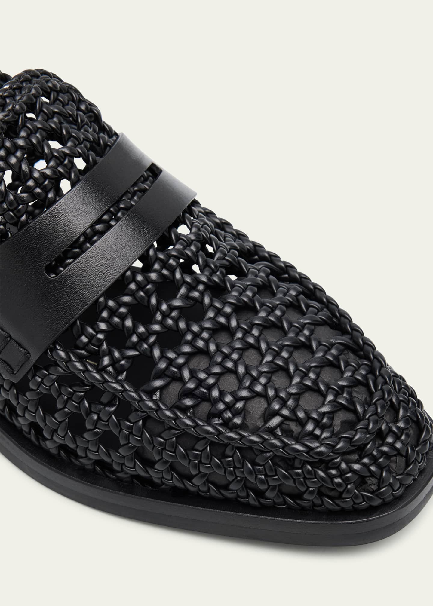 3.1 Phillip Lim Alexa Macrame Leather Loafers Image 5 of 6