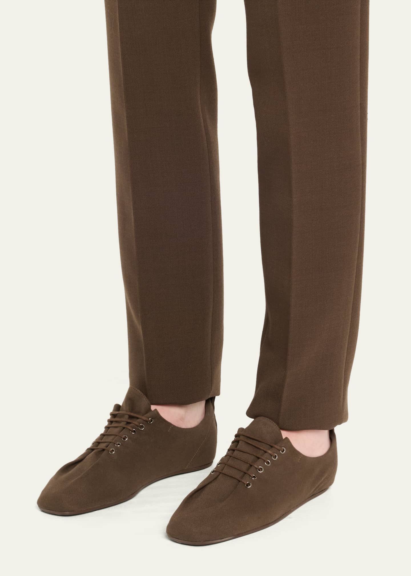 スニーカー Toteme Canvas lace-up sneakers Toteme Canvas Lace-Up Sneakers - Bergdorf Goodman