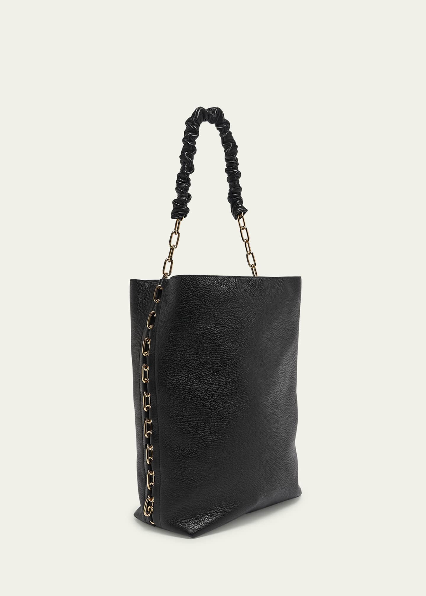 Gabriela Hearst Chain Leather Tote Bag Image 3 of 6