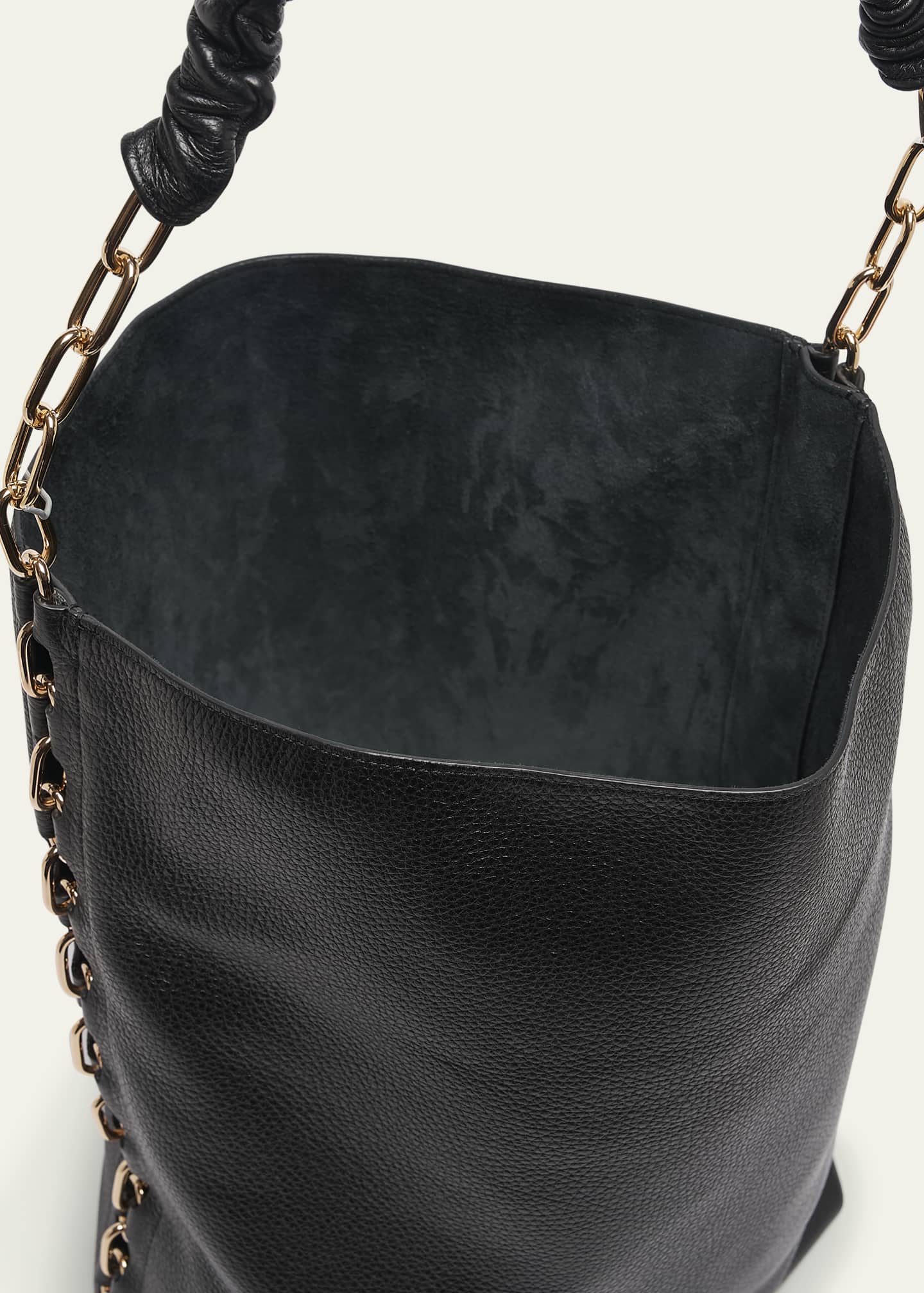 Gabriela Hearst Chain Leather Tote Bag Image 4 of 6