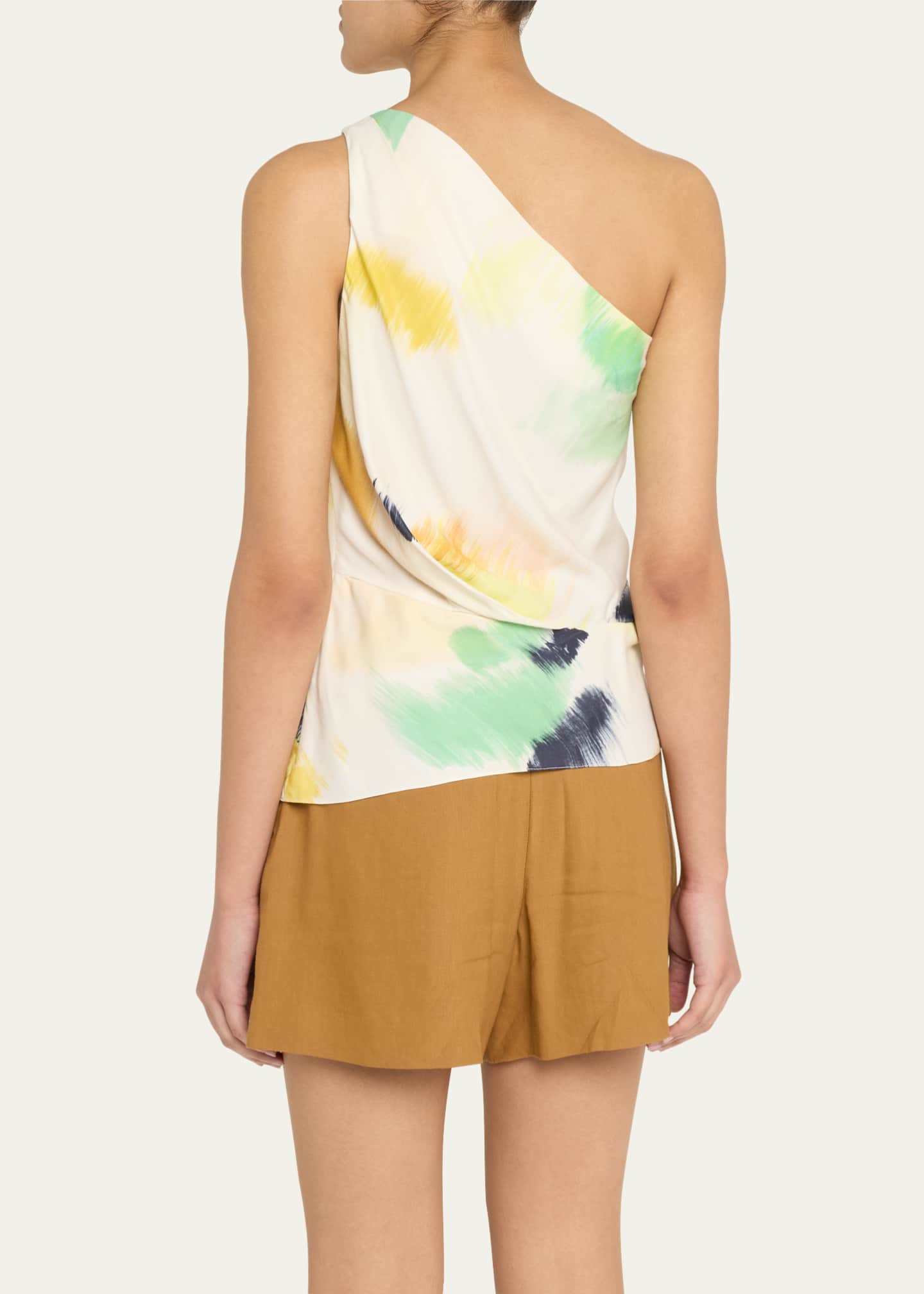 A.L.C. Aster Sleeveless Ruched One-Shoulder Top Image 3 of 5