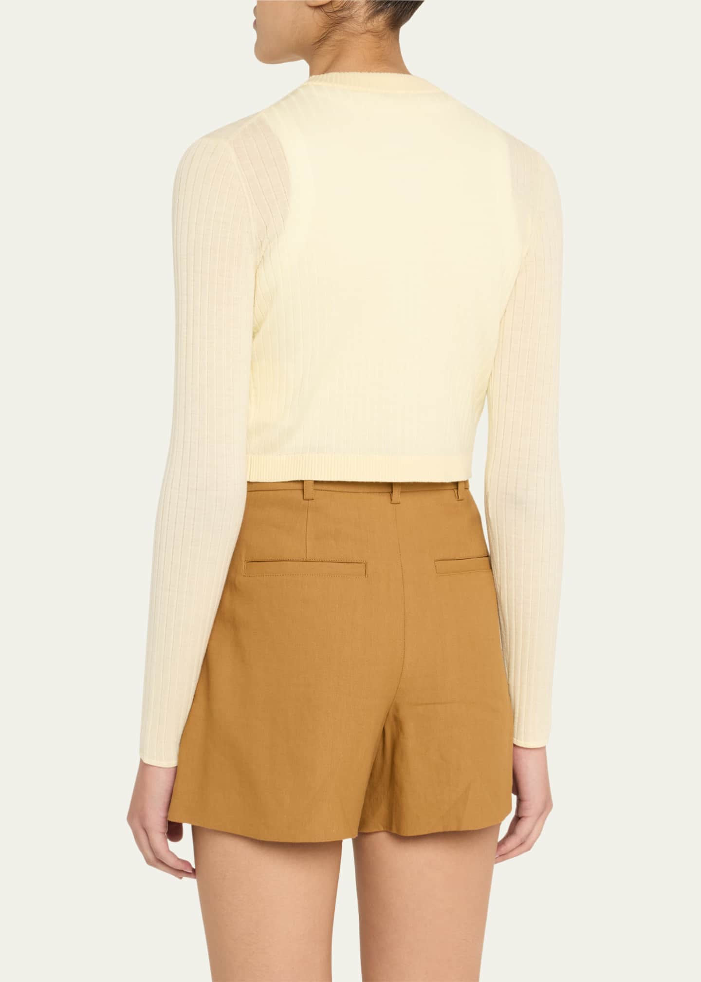 Chloe Single-Button Crop Cardgian - Thumbnail 3