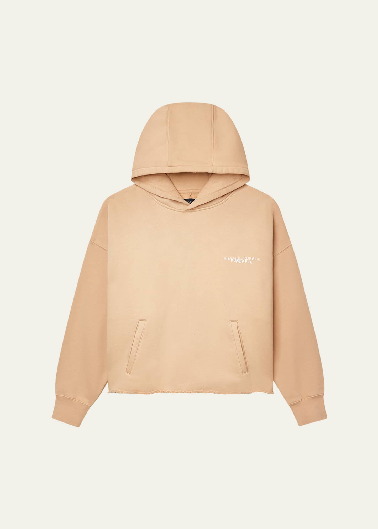 PURPLE Men's Heavyweight Fleece Hoodie Image 1 of 3