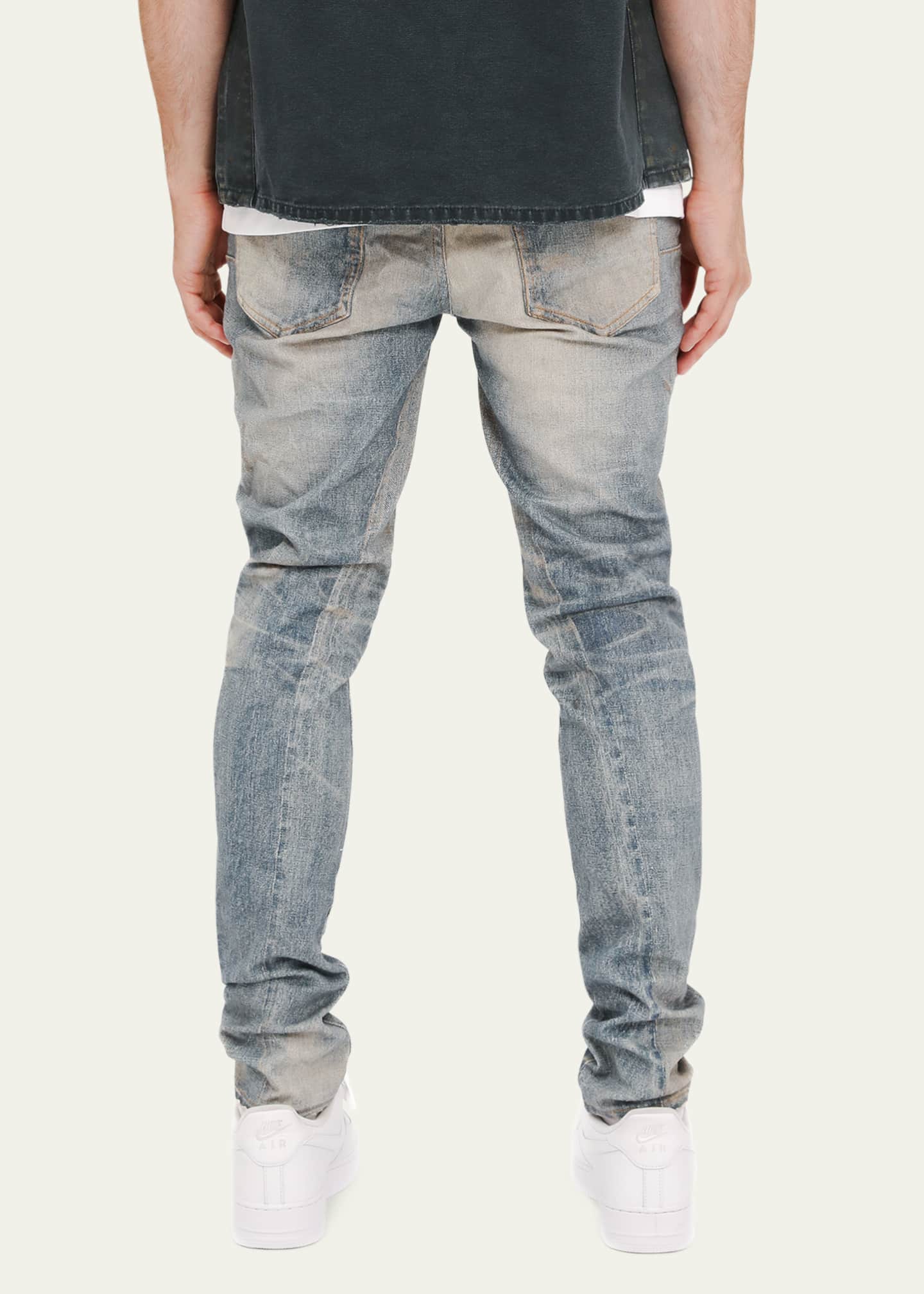 PURPLE Men's Cyanine Jewel Skinny Jeans Image 2 of 3