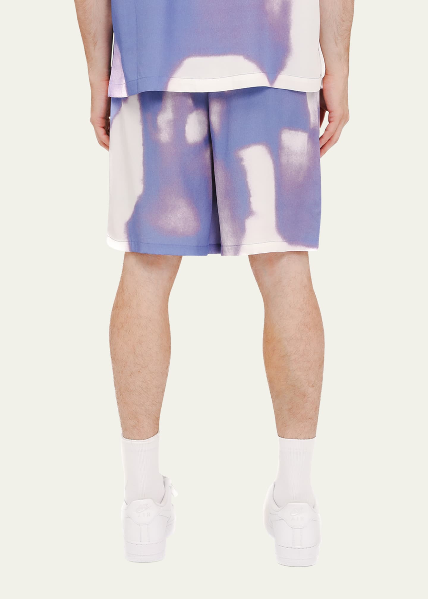 PURPLE Men's Lyocell Pull-On Shorts Image 2 of 3