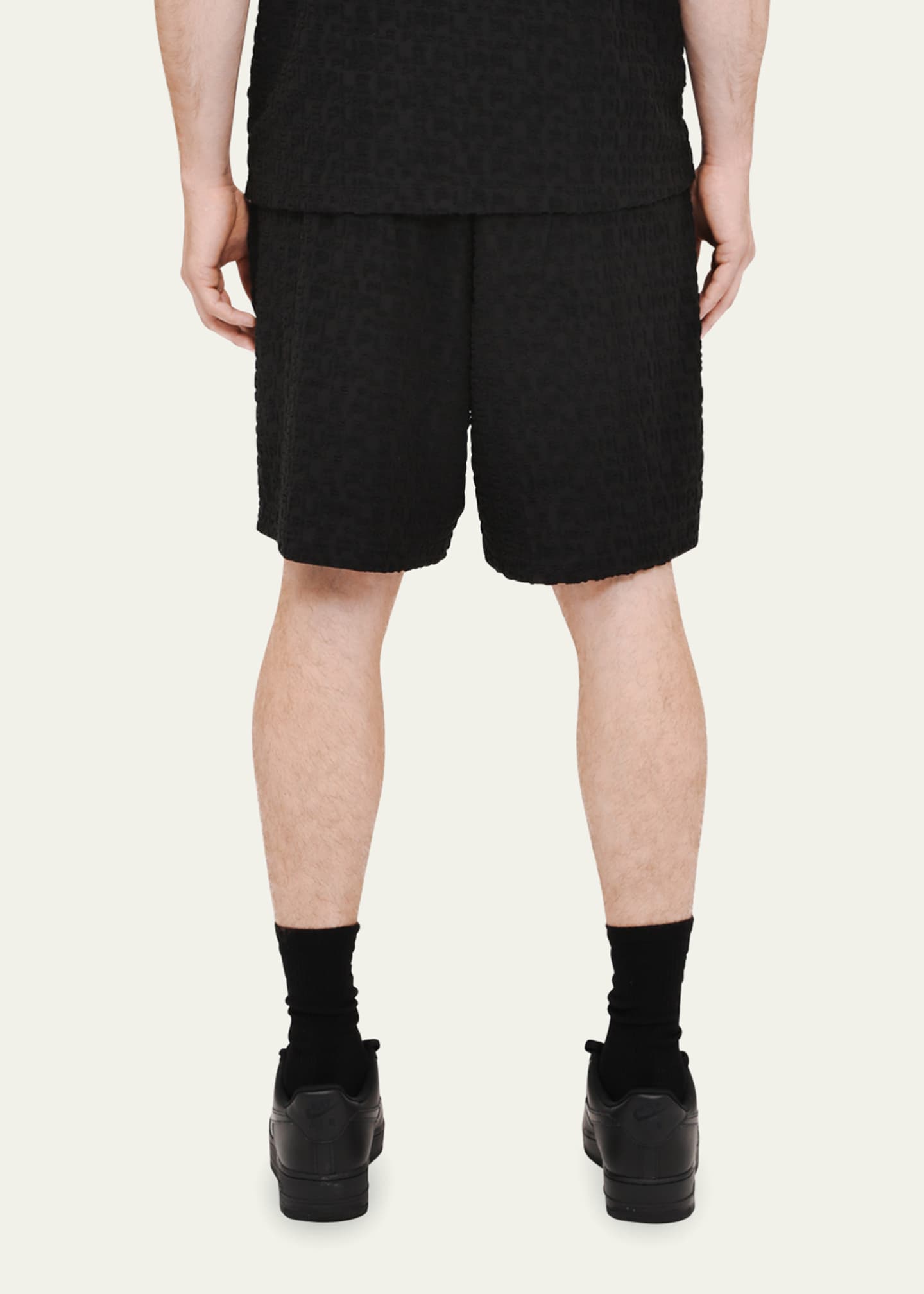 PURPLE Men's Terry Towel Pull-On Shorts Image 2 of 3