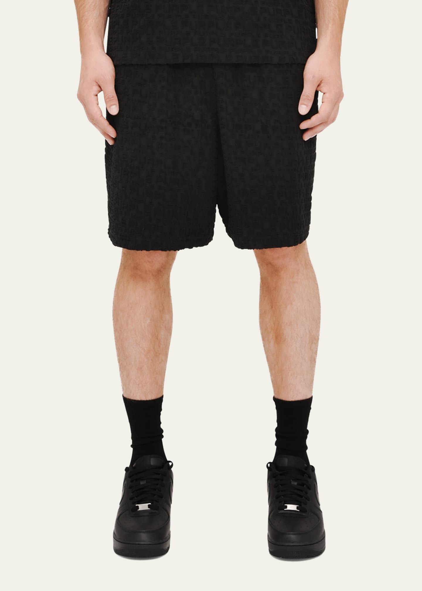 PURPLE Men's Terry Towel Pull-On Shorts Image 3 of 3