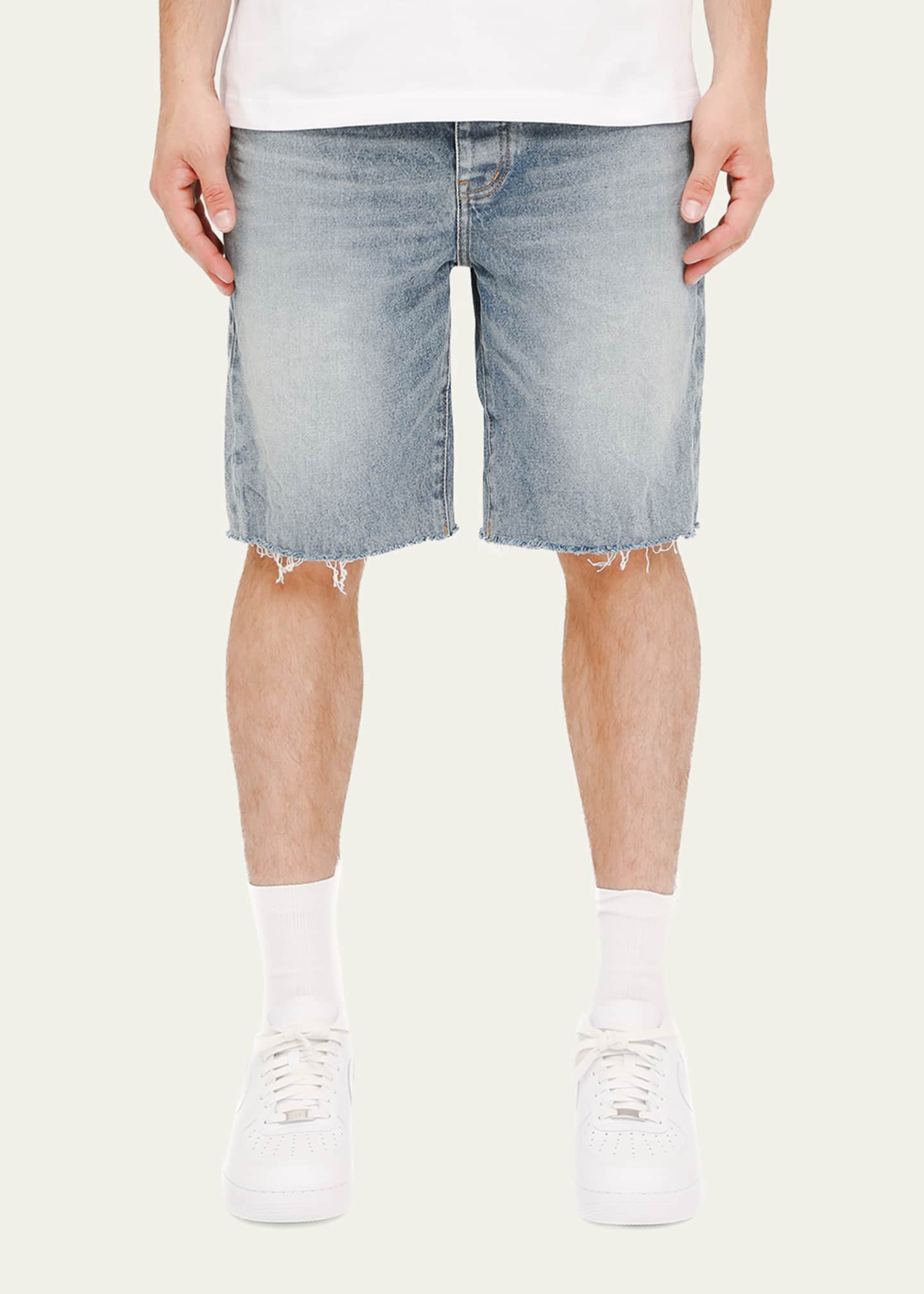 PURPLE Men's Cast Iron Denim Shorts Image 3 of 3