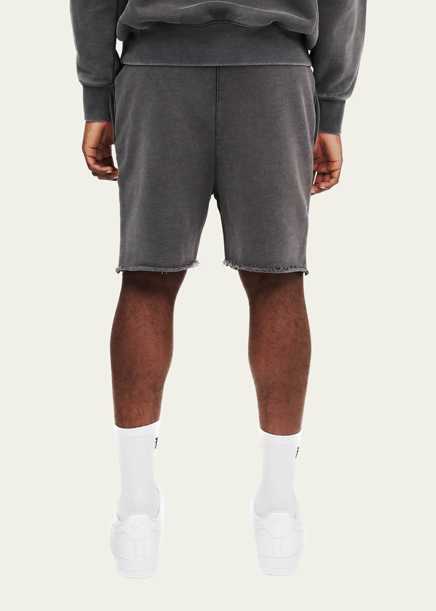 PURPLE Men's Heavy Fleece Sweat Shorts Image 2 of 3
