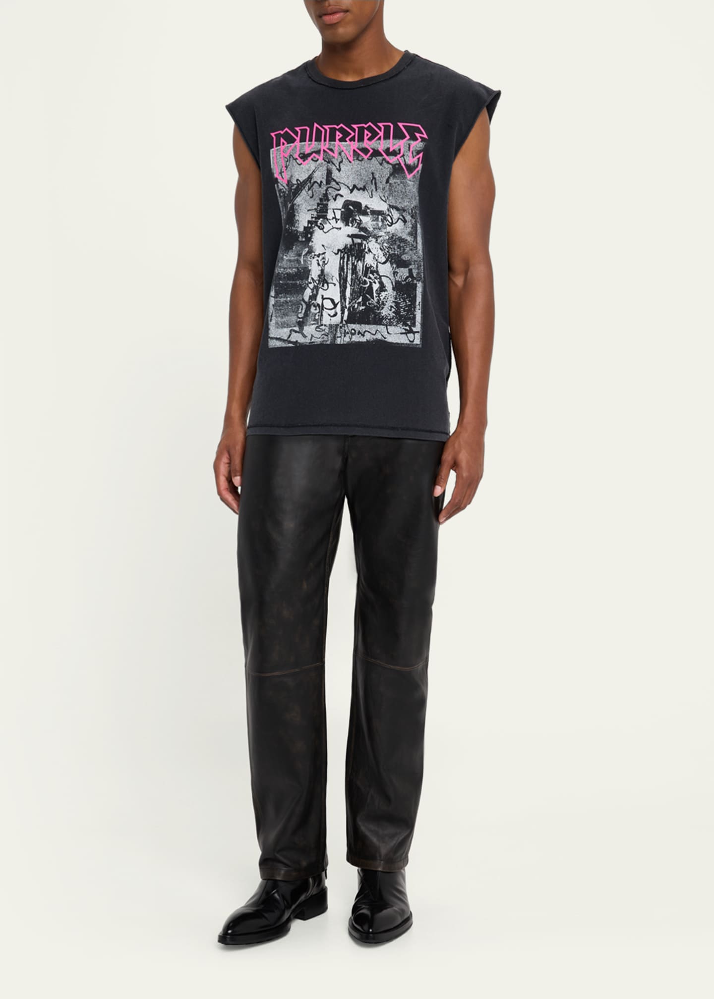 PURPLE Men's Full Metal Tank Top Image 2 of 5