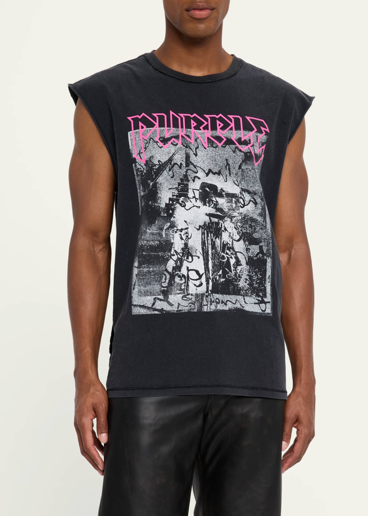 PURPLE Men's Full Metal Tank Top Image 4 of 5