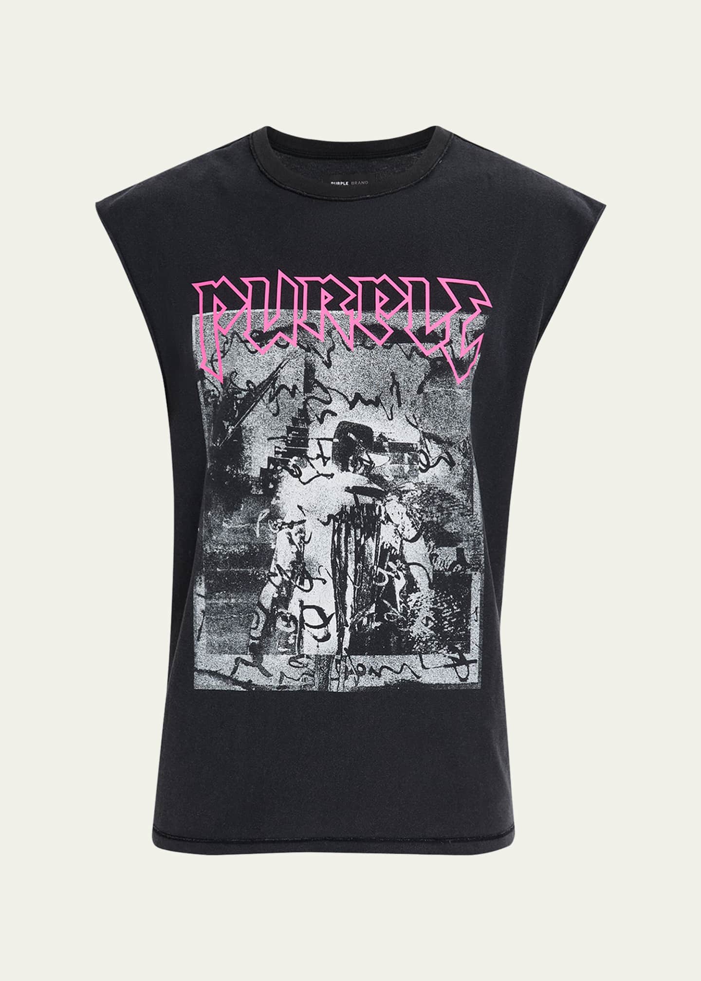 PURPLE Men's Full Metal Tank Top Image 1 of 5