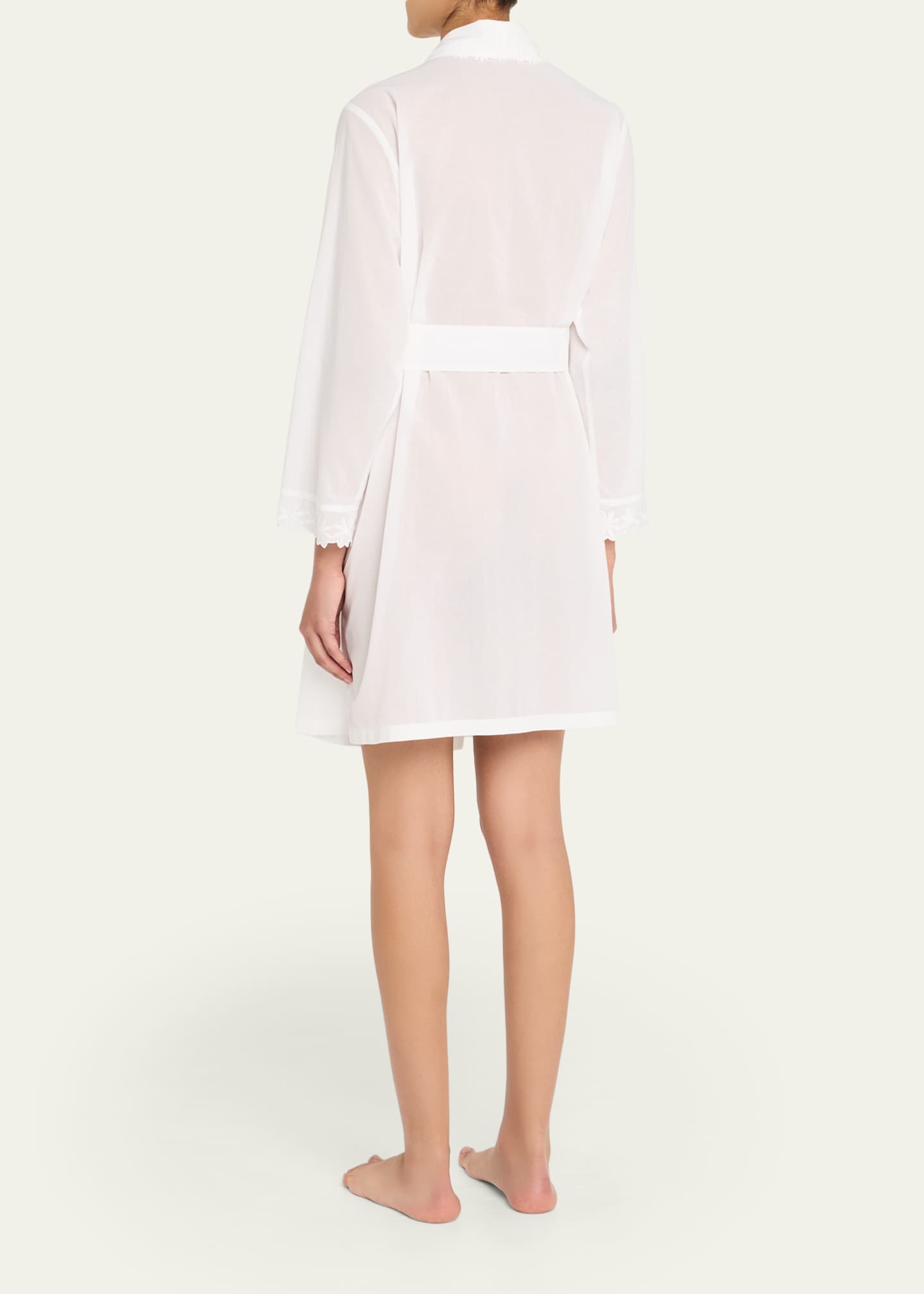 Celestine Conny Lace-Trim Cotton Robe Image 3 of 5
