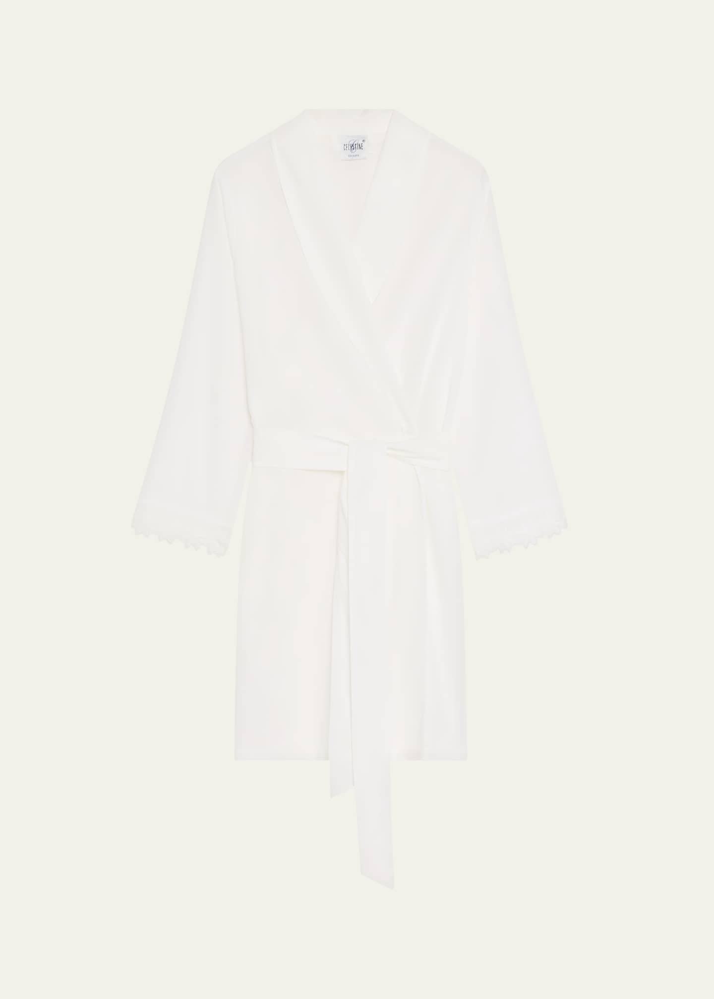 Celestine Conny Lace-Trim Cotton Robe Image 1 of 5