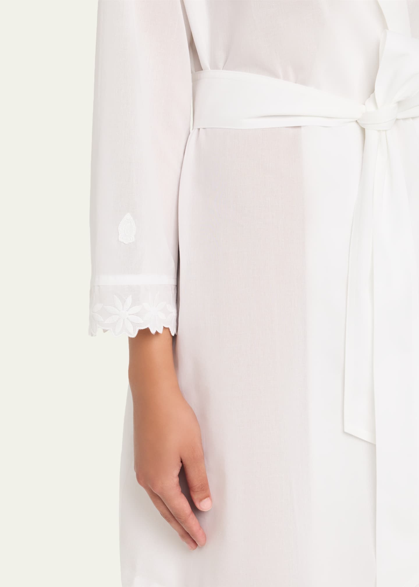 Celestine Conny Lace-Trim Cotton Robe Image 5 of 5