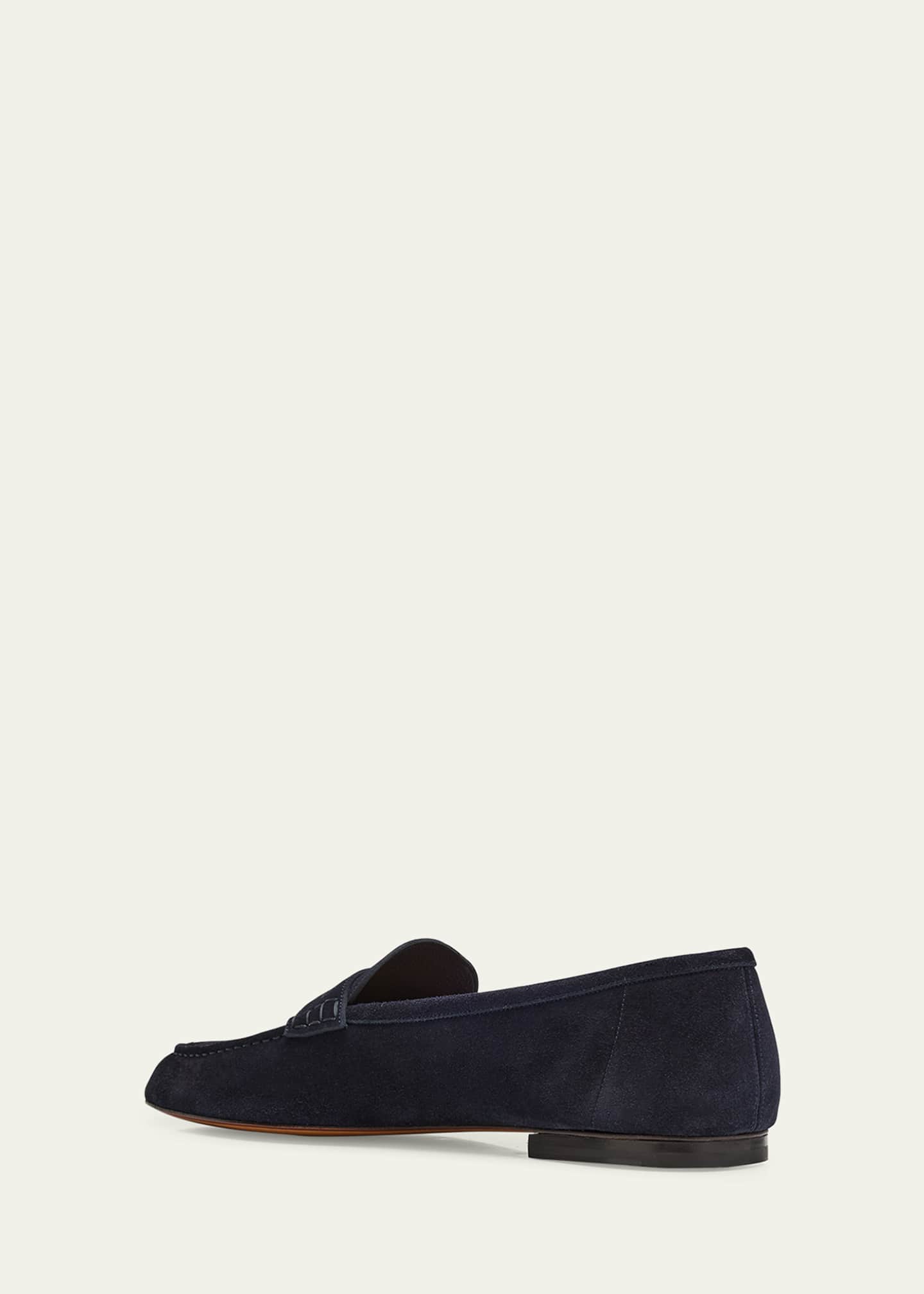 Ralph Lauren Purple Label Men's Collins Suede Penny Loafers Image 2 of 3