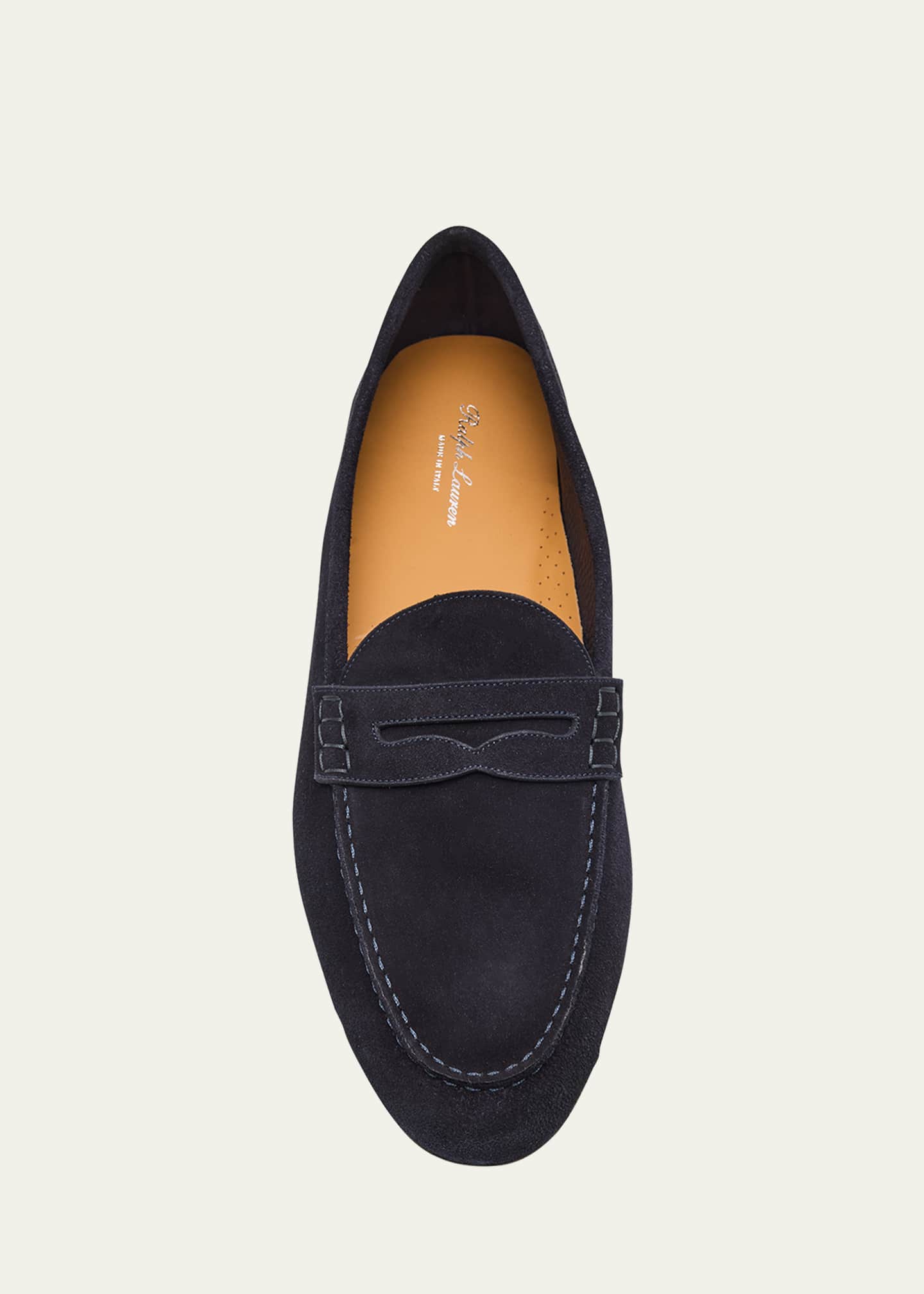 Ralph Lauren Purple Label Men's Collins Suede Penny Loafers Image 3 of 3