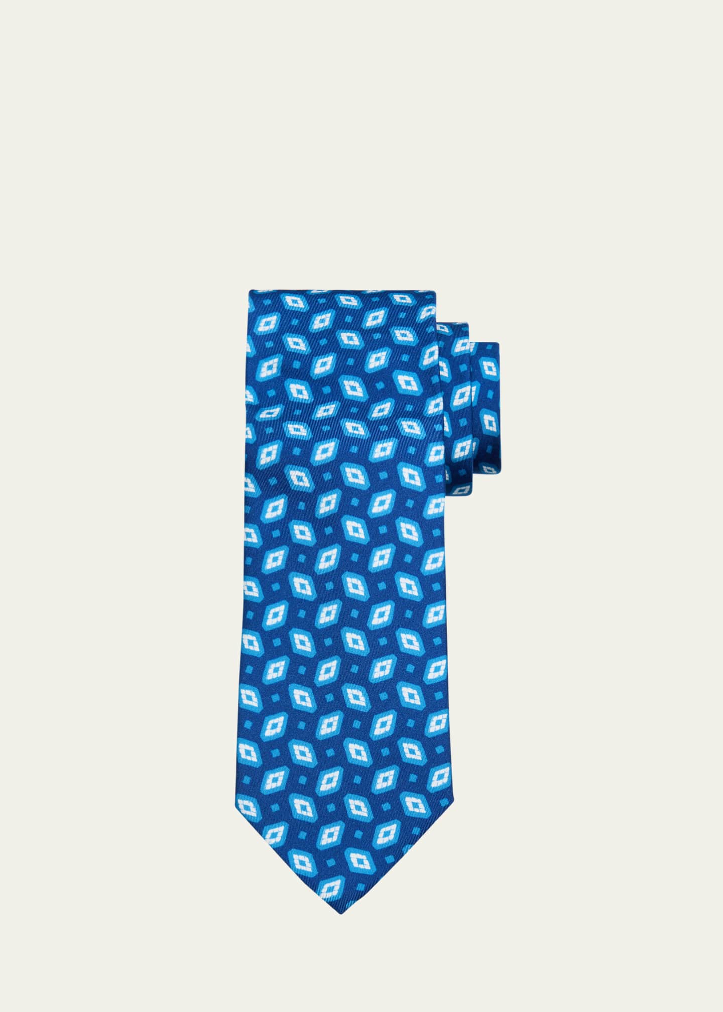Cesare Attolini Men's Geometric Silk Tie