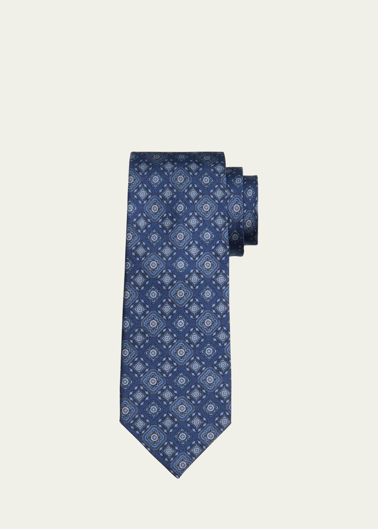 Cesare Attolini Men's Medallion Silk Tie