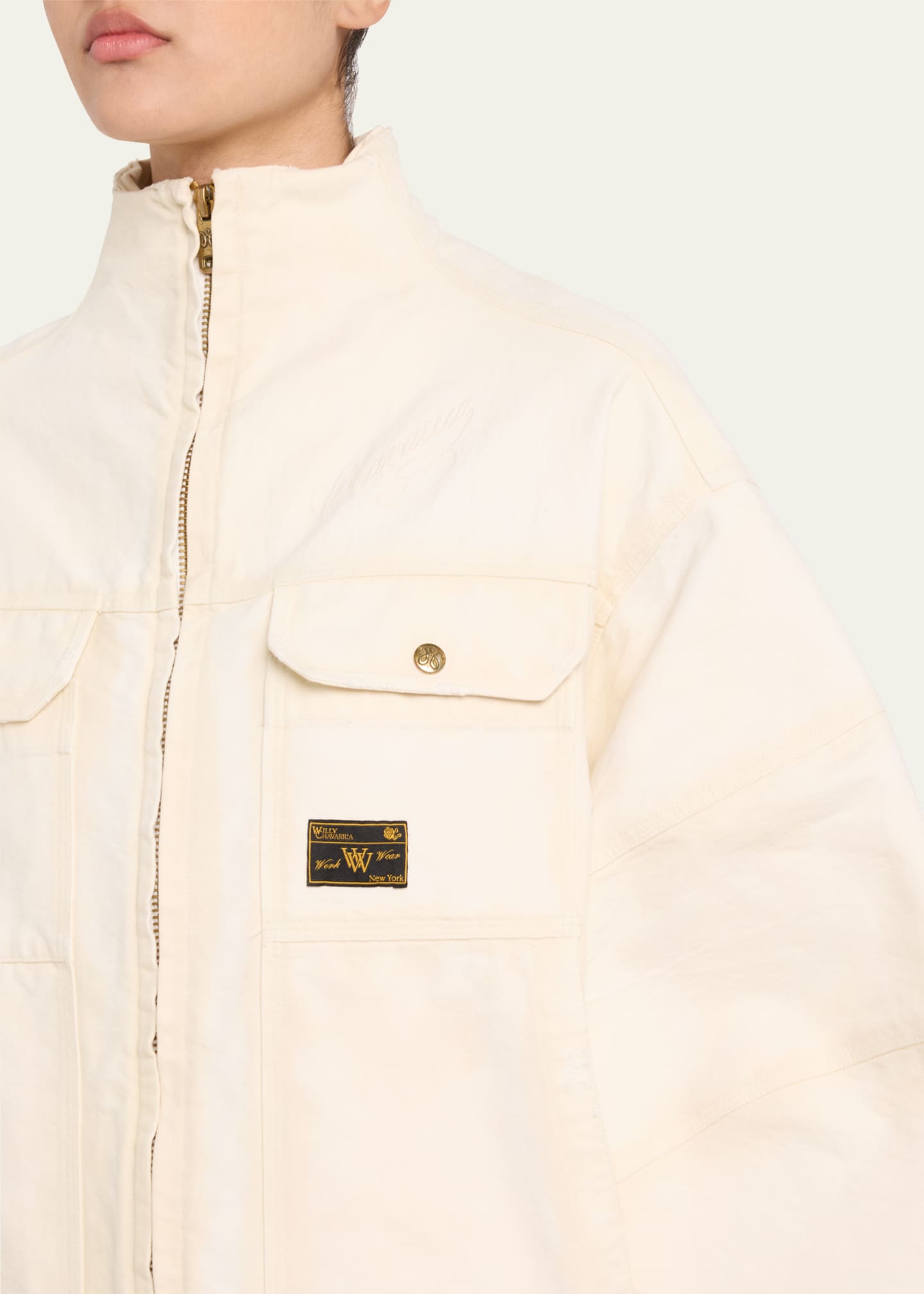 Willy Chavarria Stockton Paneled Oversized Jacket Image 5 of 5