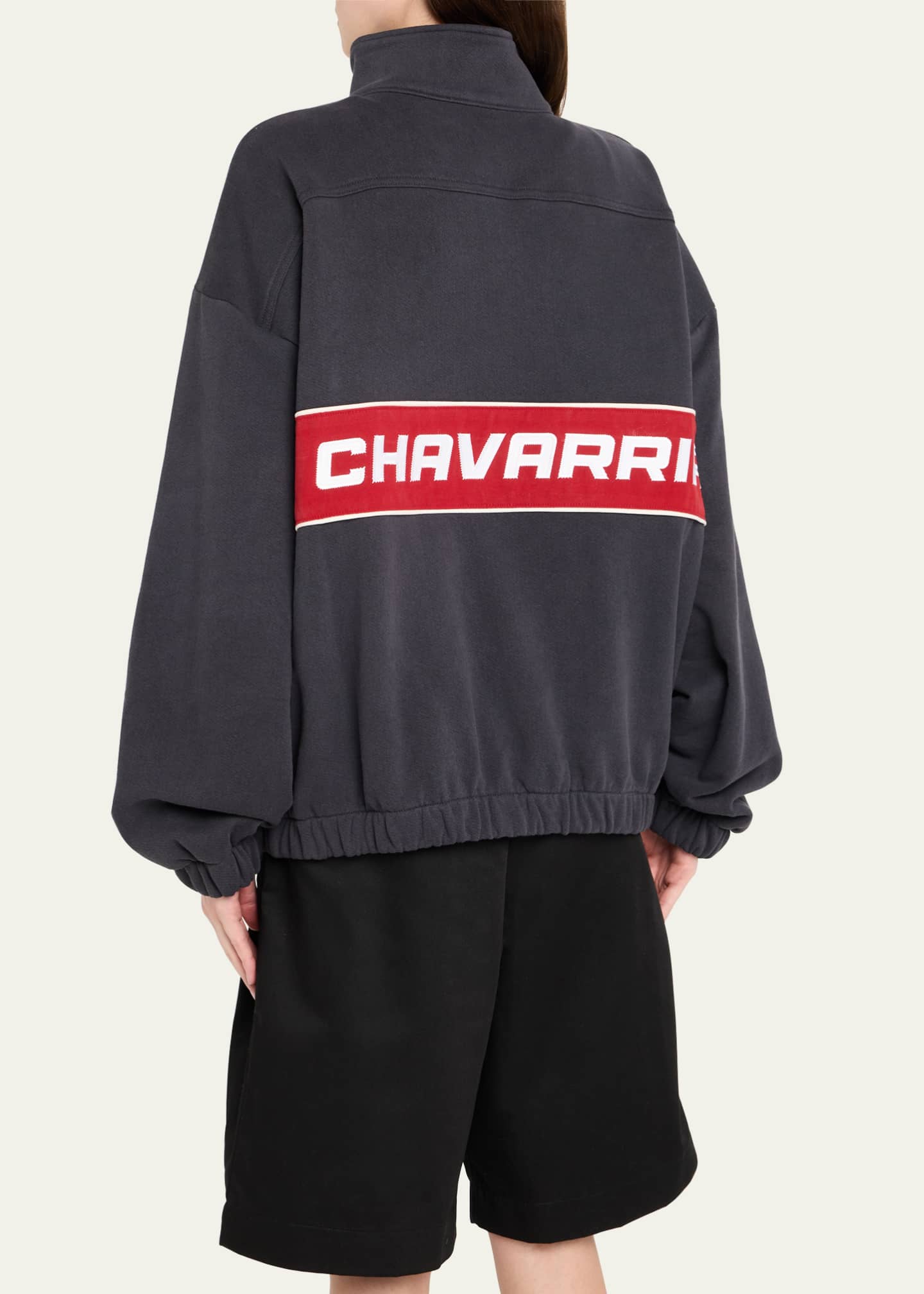 Willy Chavarria America Quarter-Zip Sweatshirt Image 3 of 4