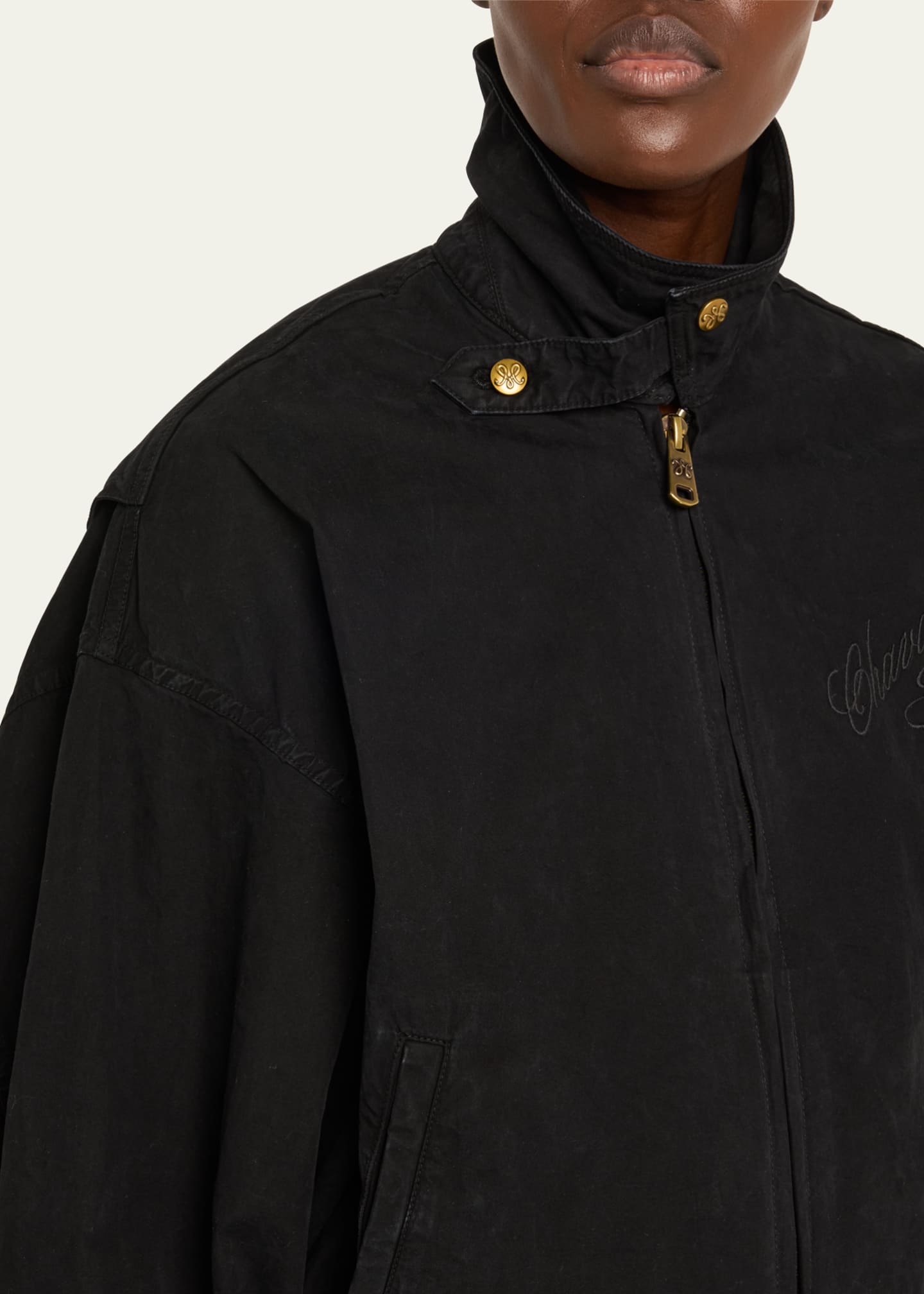 Willy Chavarria Wasco Zip Bomber Jacket - Bergdorf Goodman